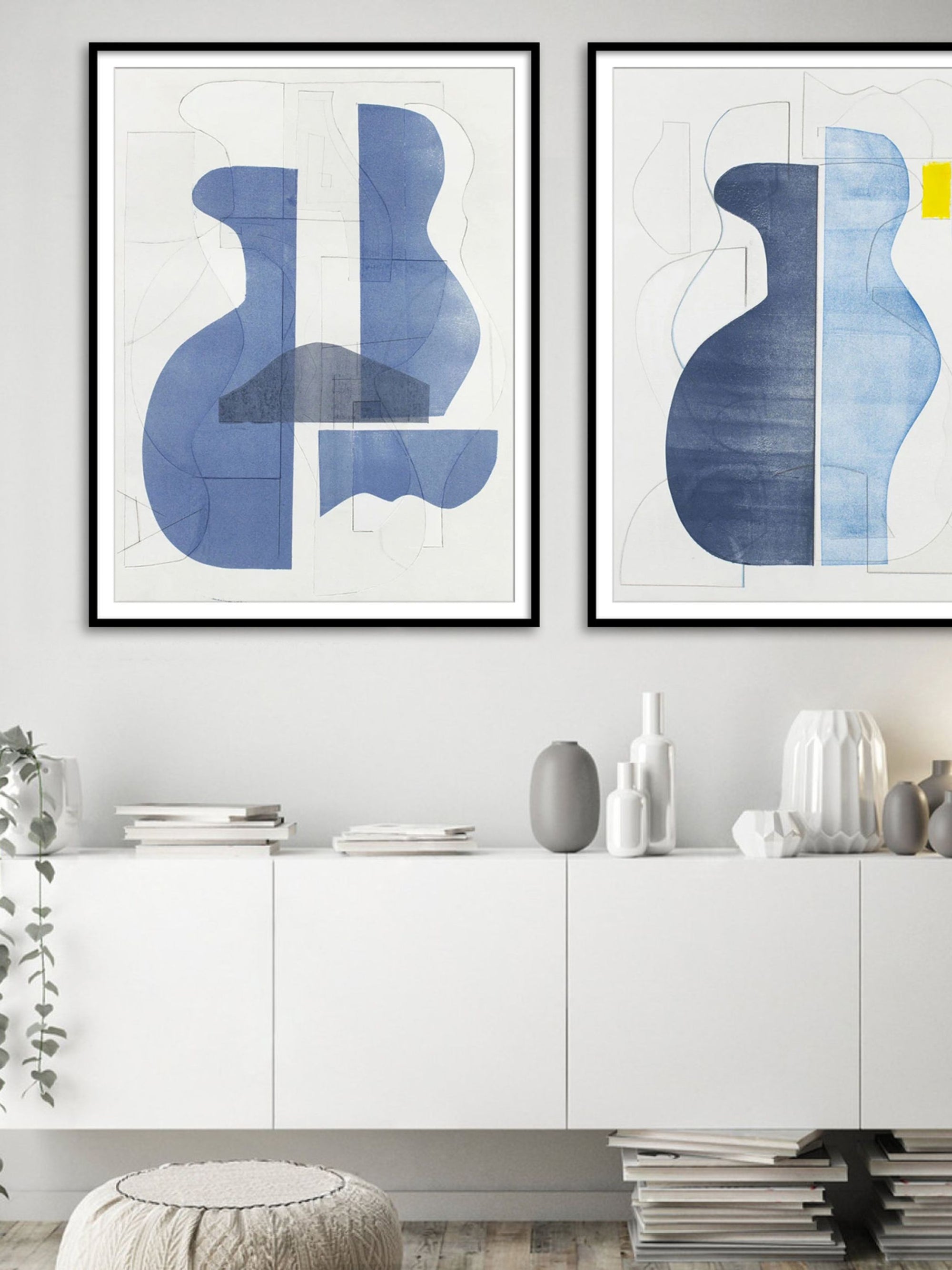 Wall Prints - Pottery Forms I