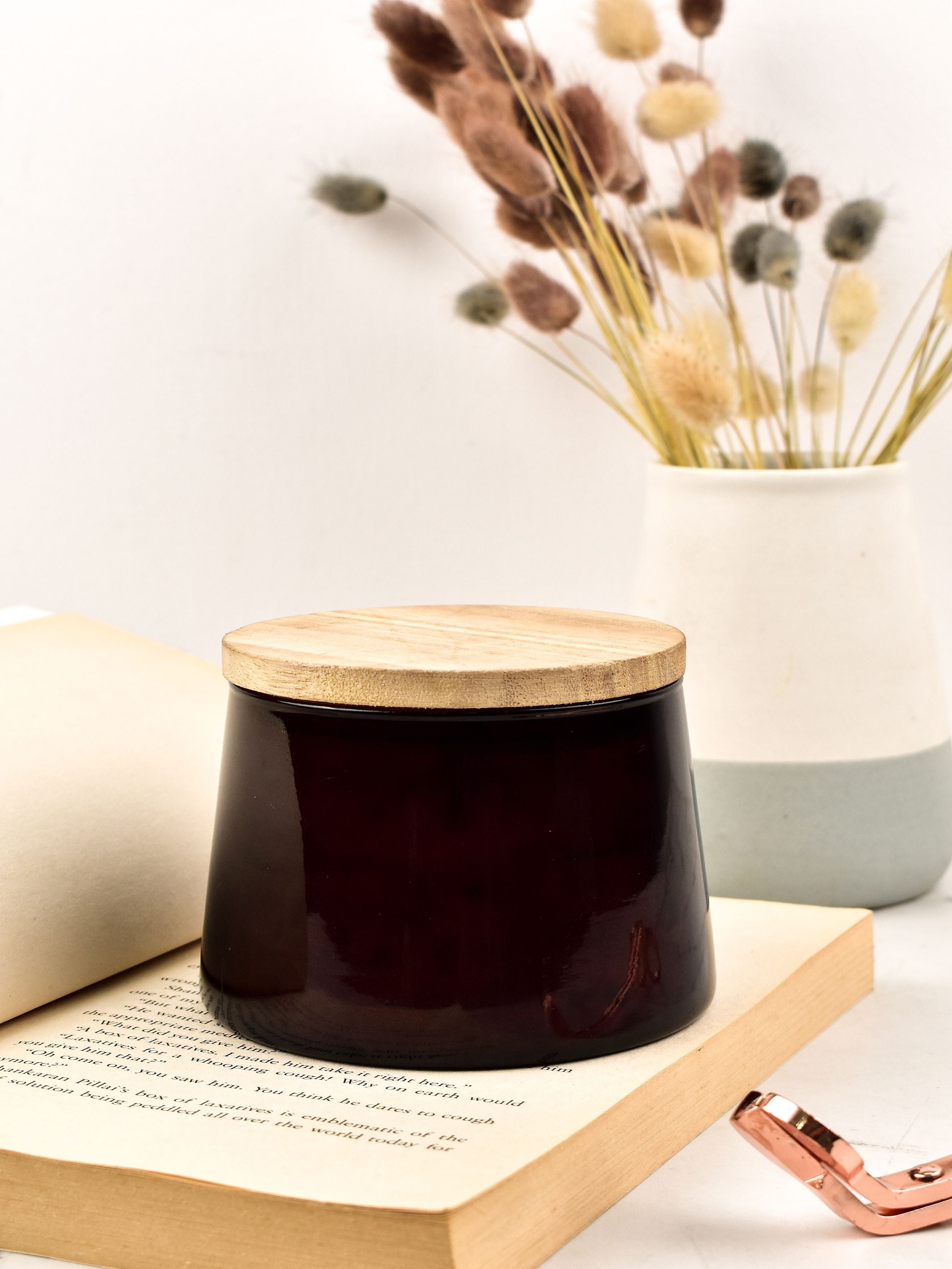 Daisy Flower Soy Wax Candle Off White