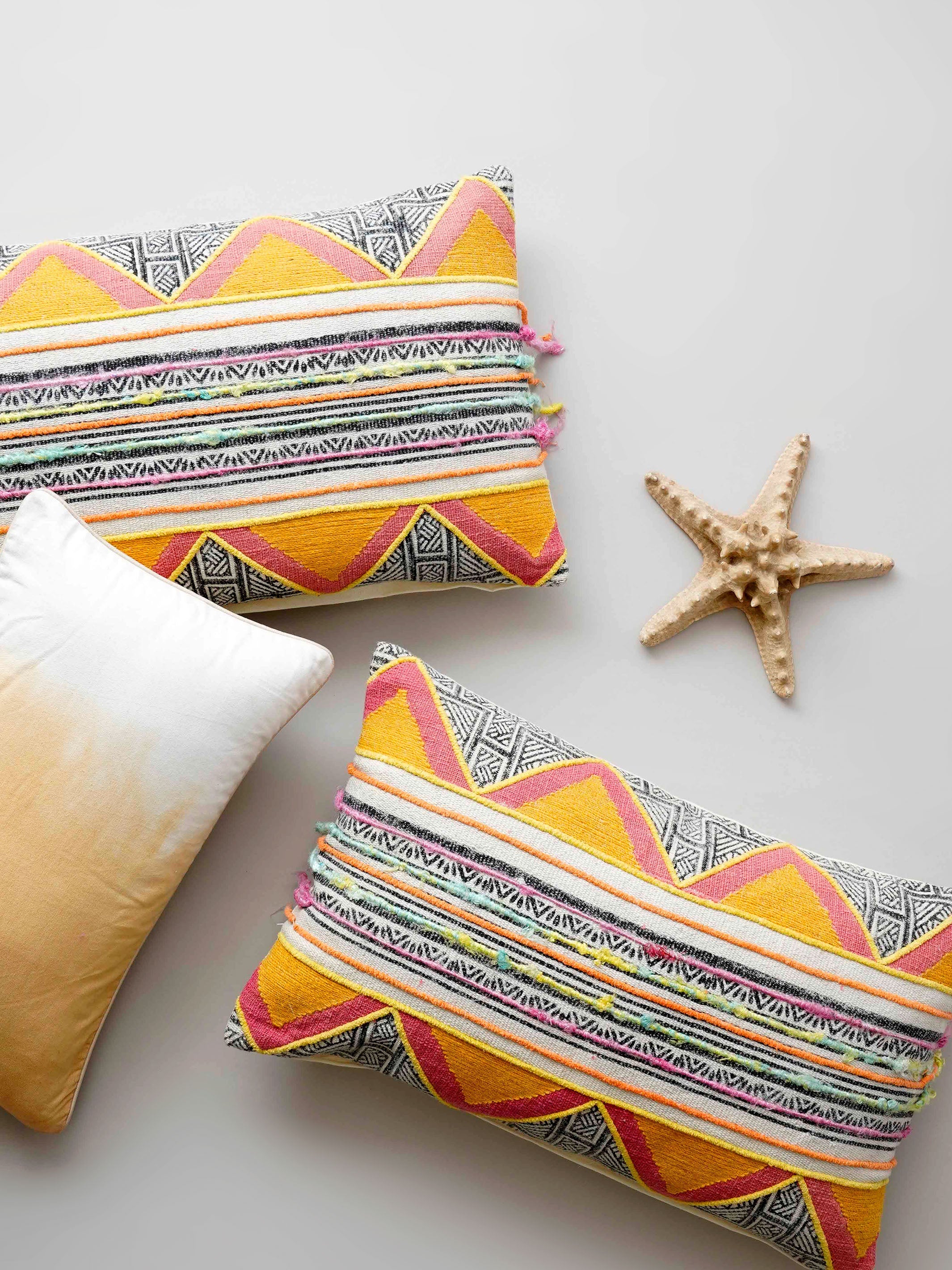 Cushion Cover - Pyramid Hand Woven