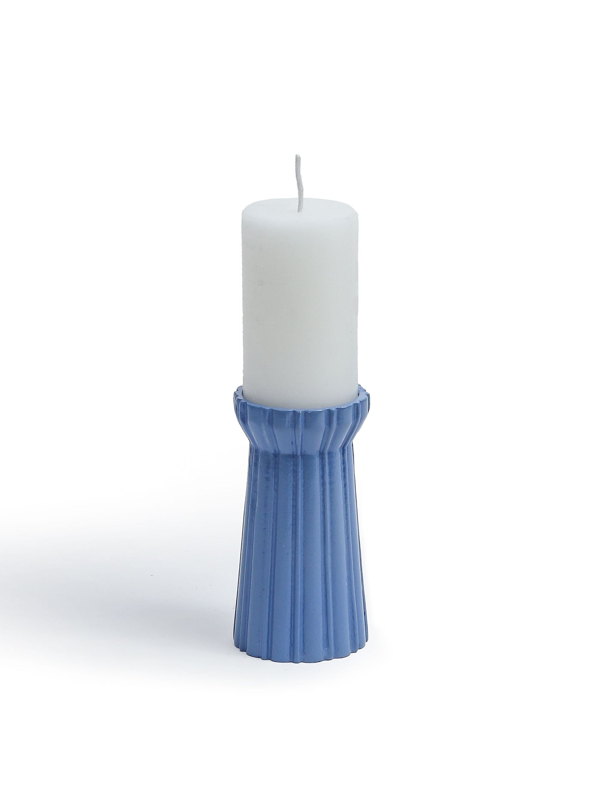 Qutub Azure Blue Candle Stand
