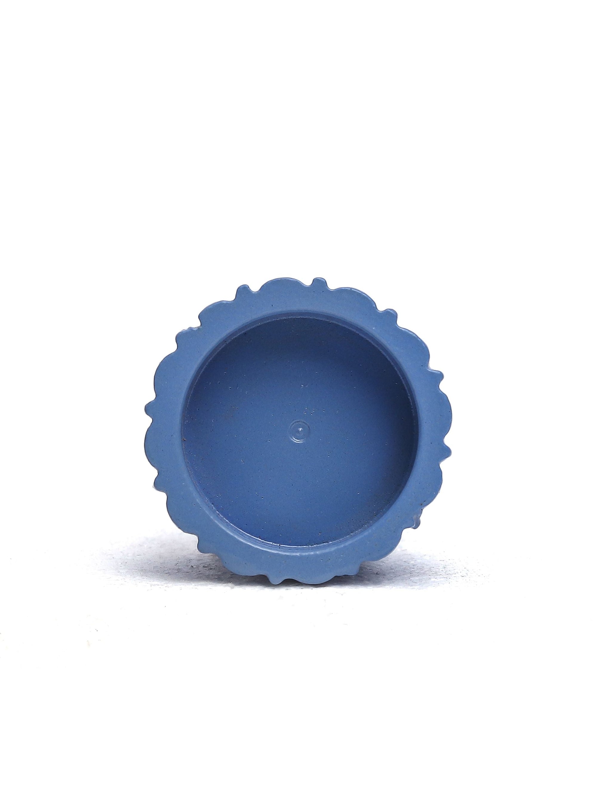 Qutub Azure Blue Candle Stand