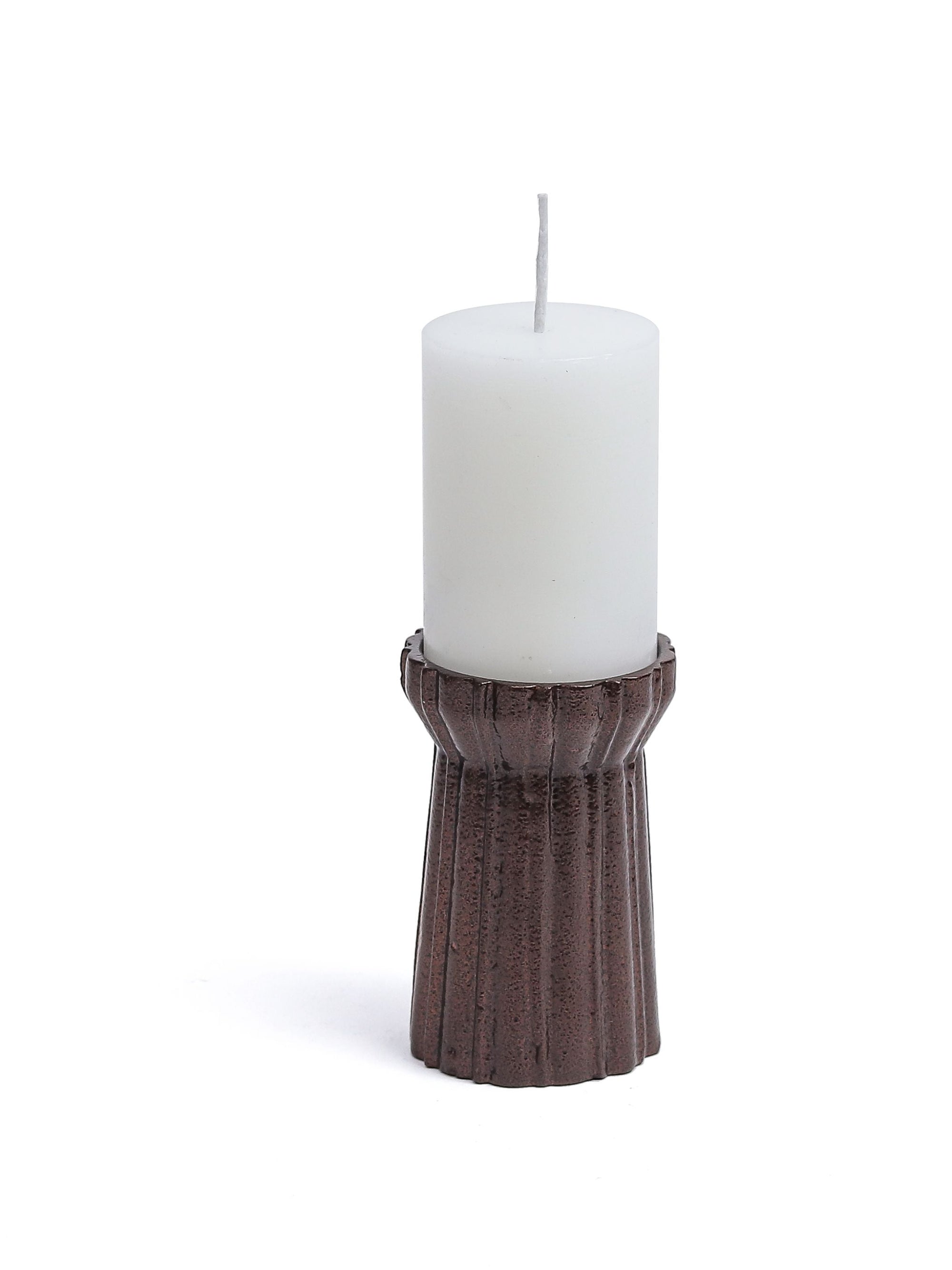 Qutub Copper Candle Stand