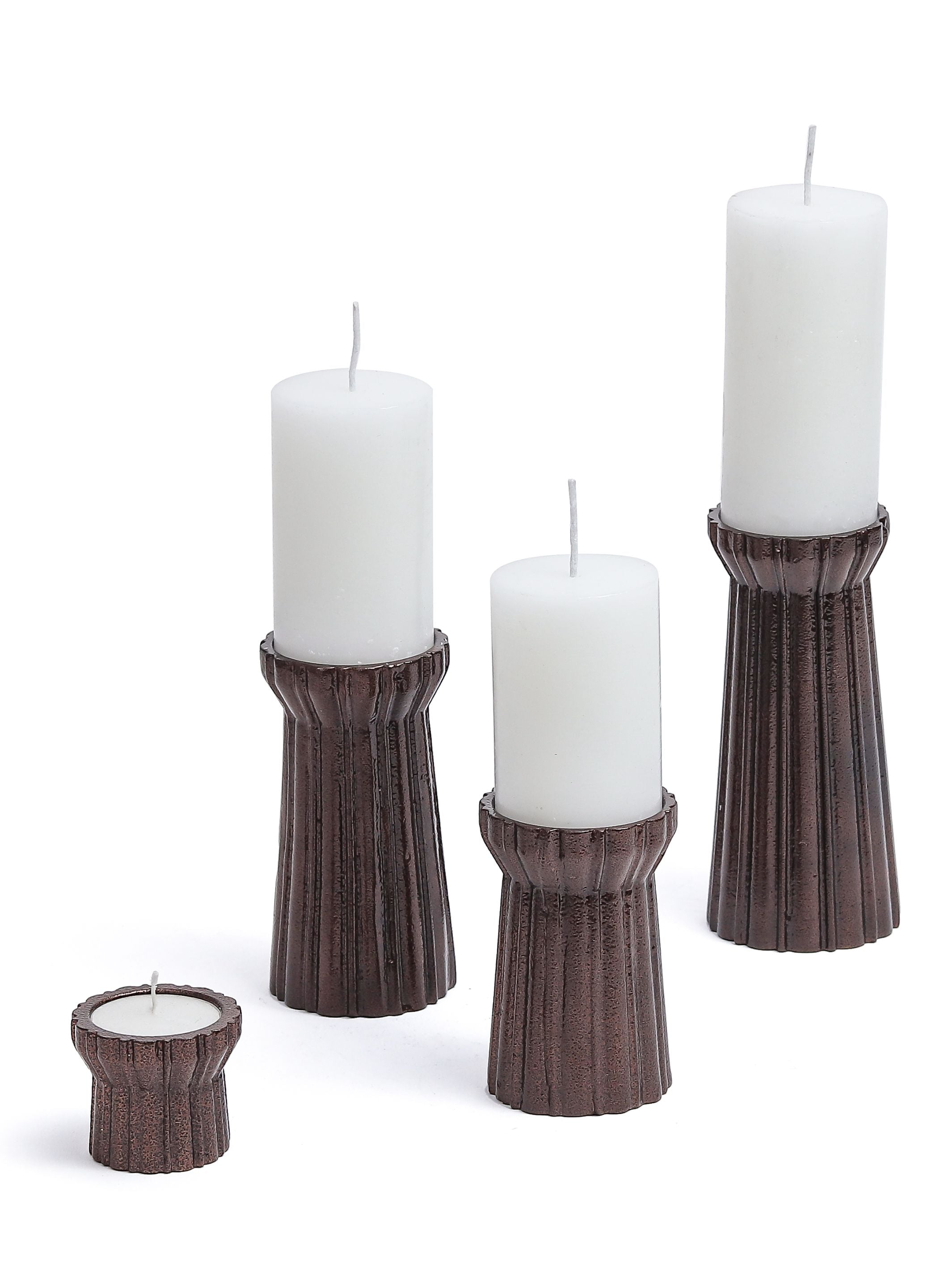 Qutub Copper Candle Stand