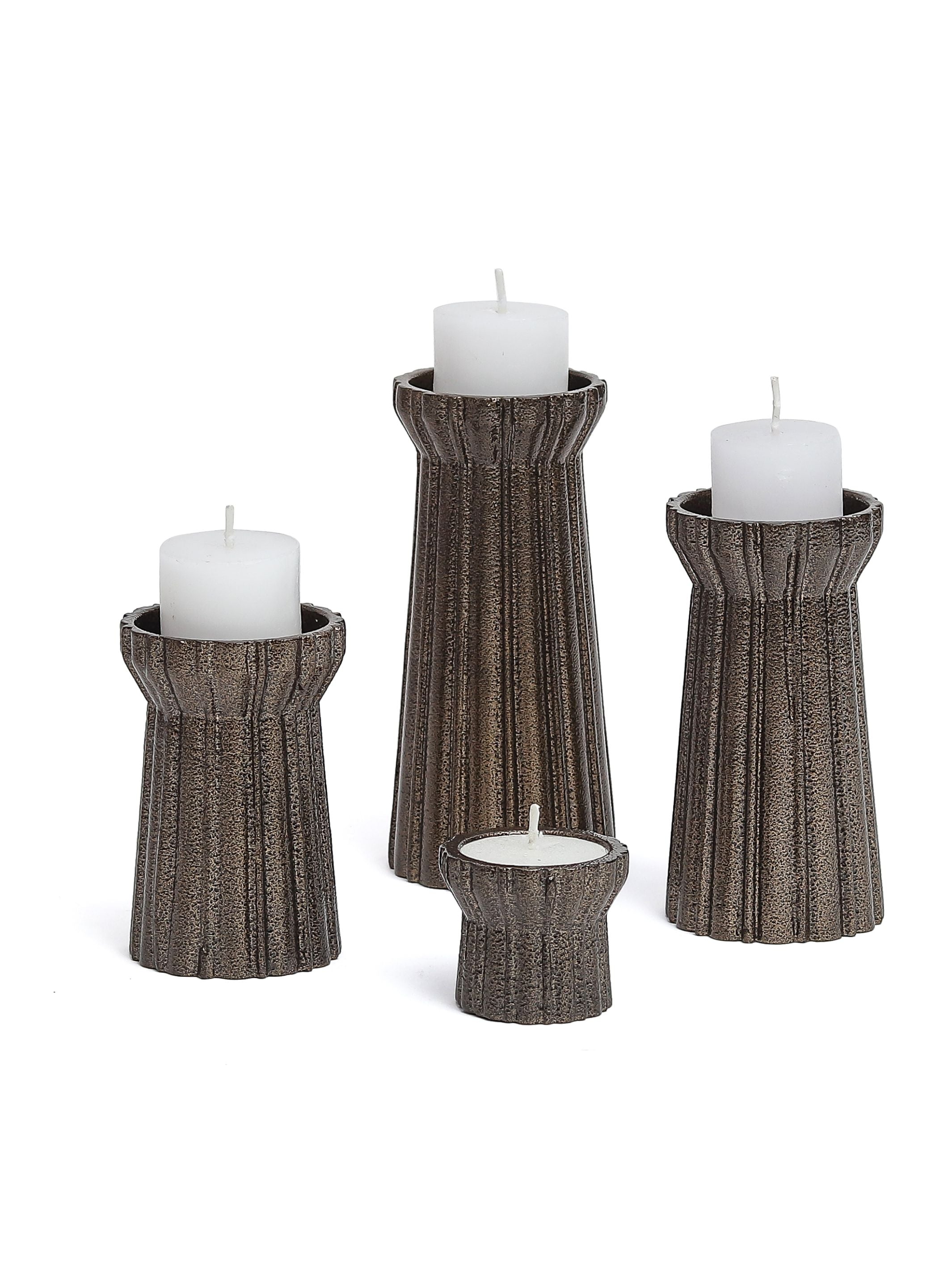 Qutub Gold Candle Stand