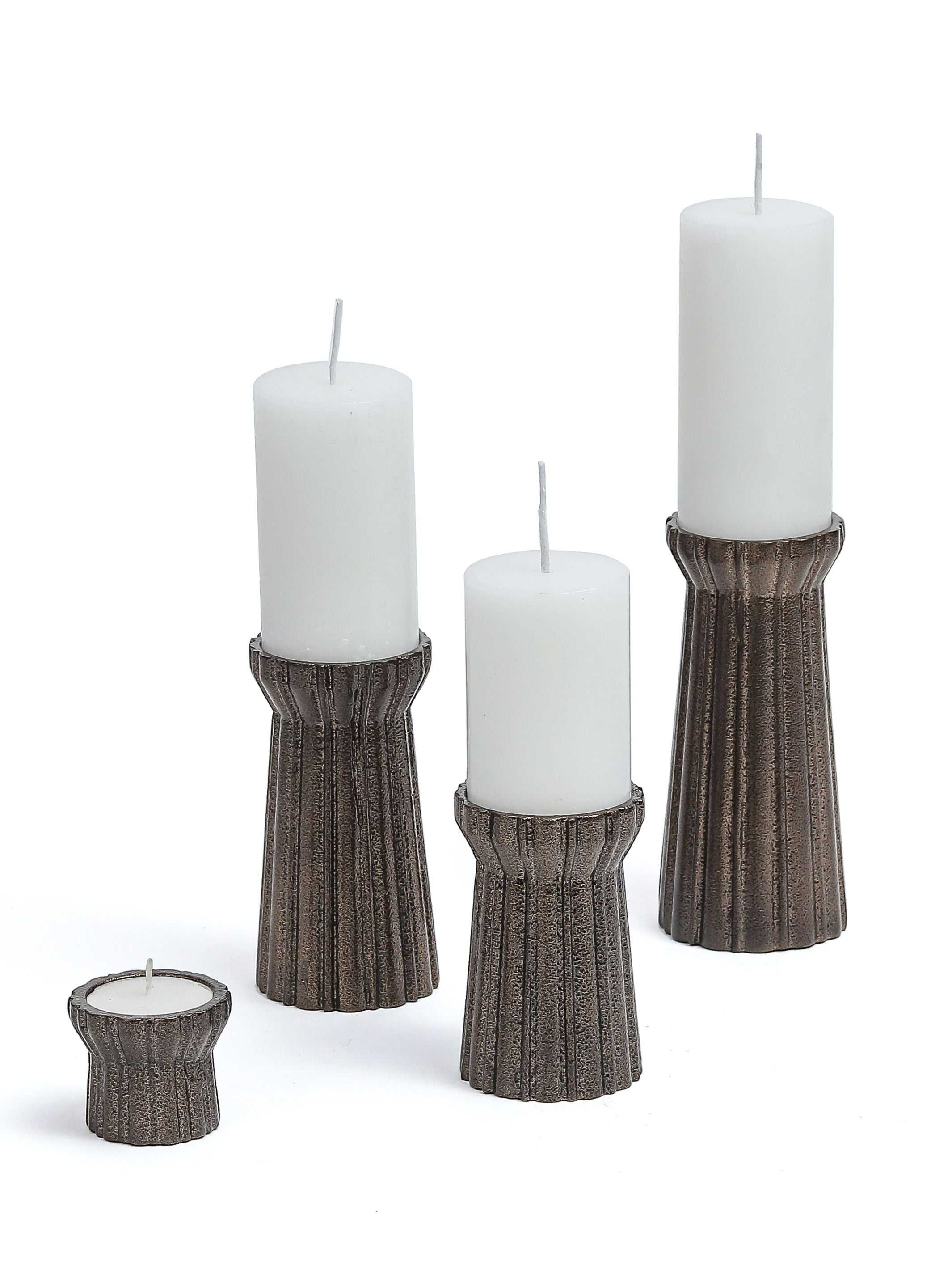 Qutub Gold Candle Stand