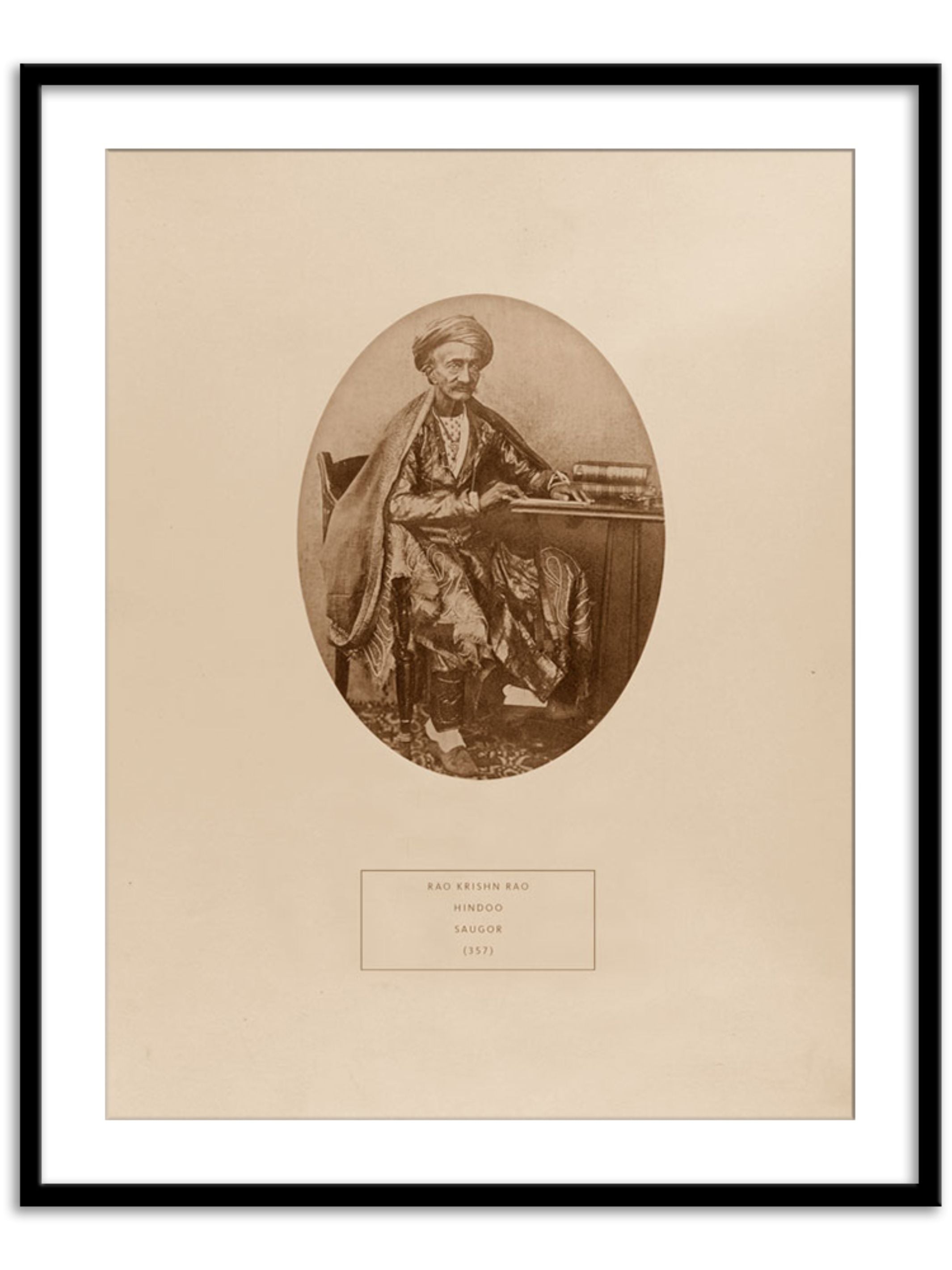 Wall Prints - Rao Krishn Rao - a Hindoo from Saugor