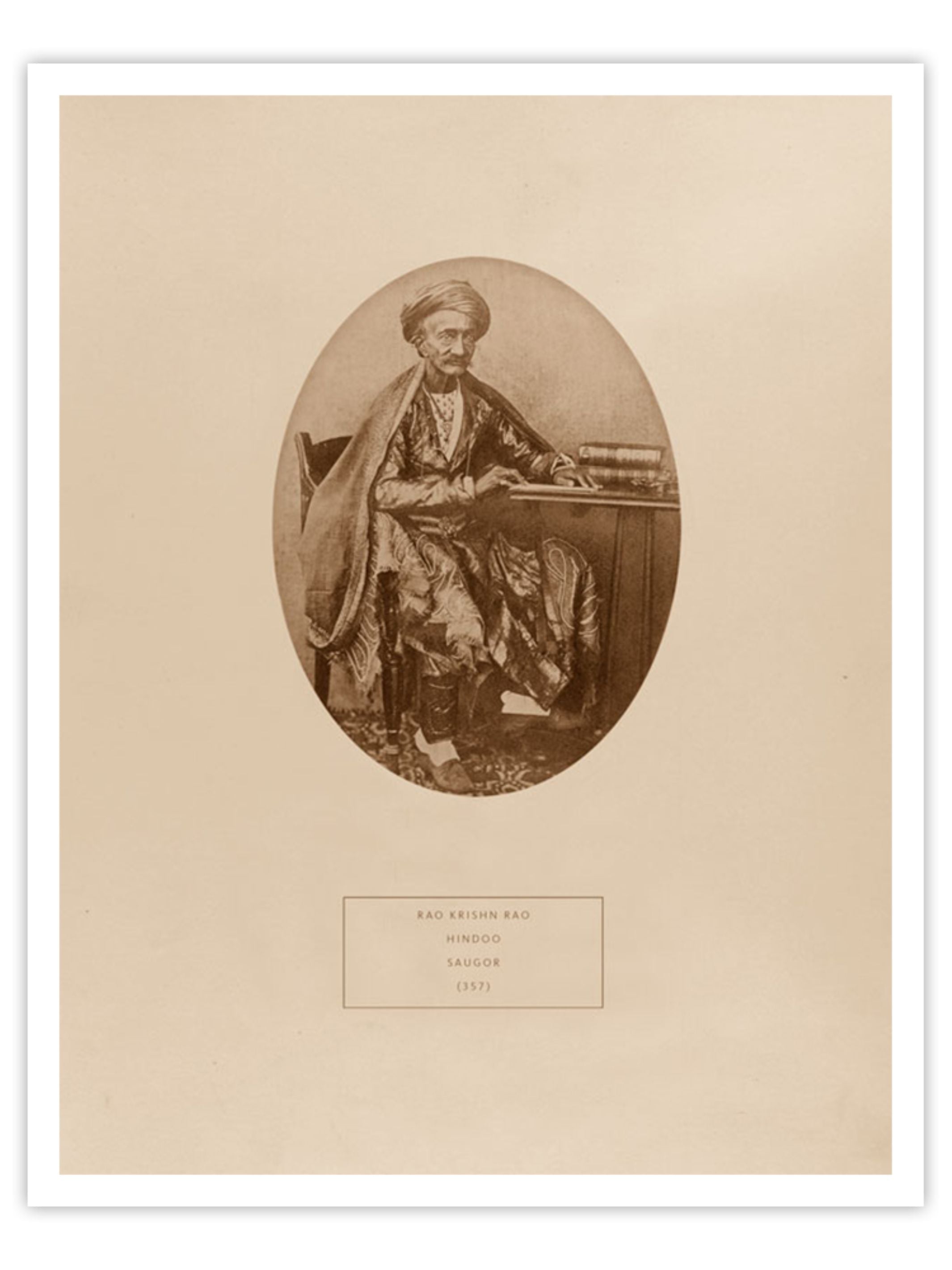 Wall Prints - Rao Krishn Rao - a Hindoo from Saugor