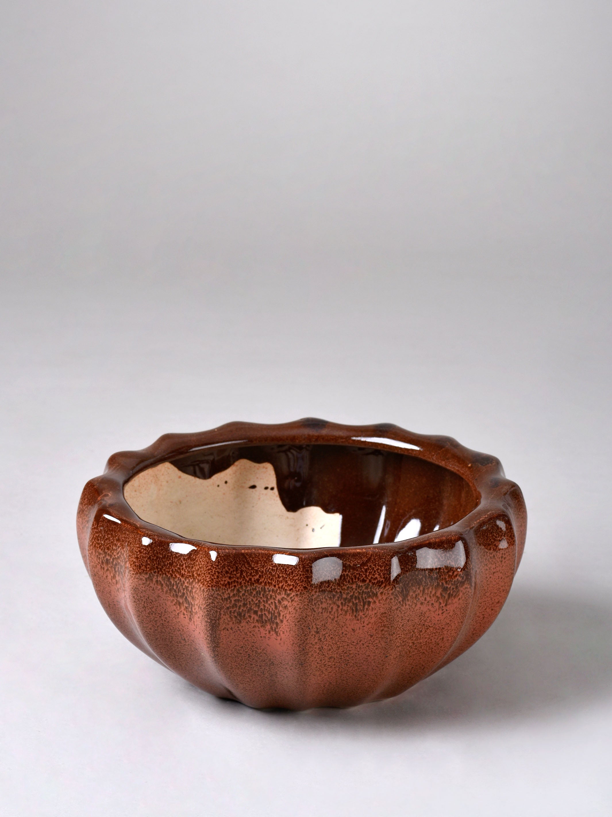 Ribbed Ceramic Fern Planter