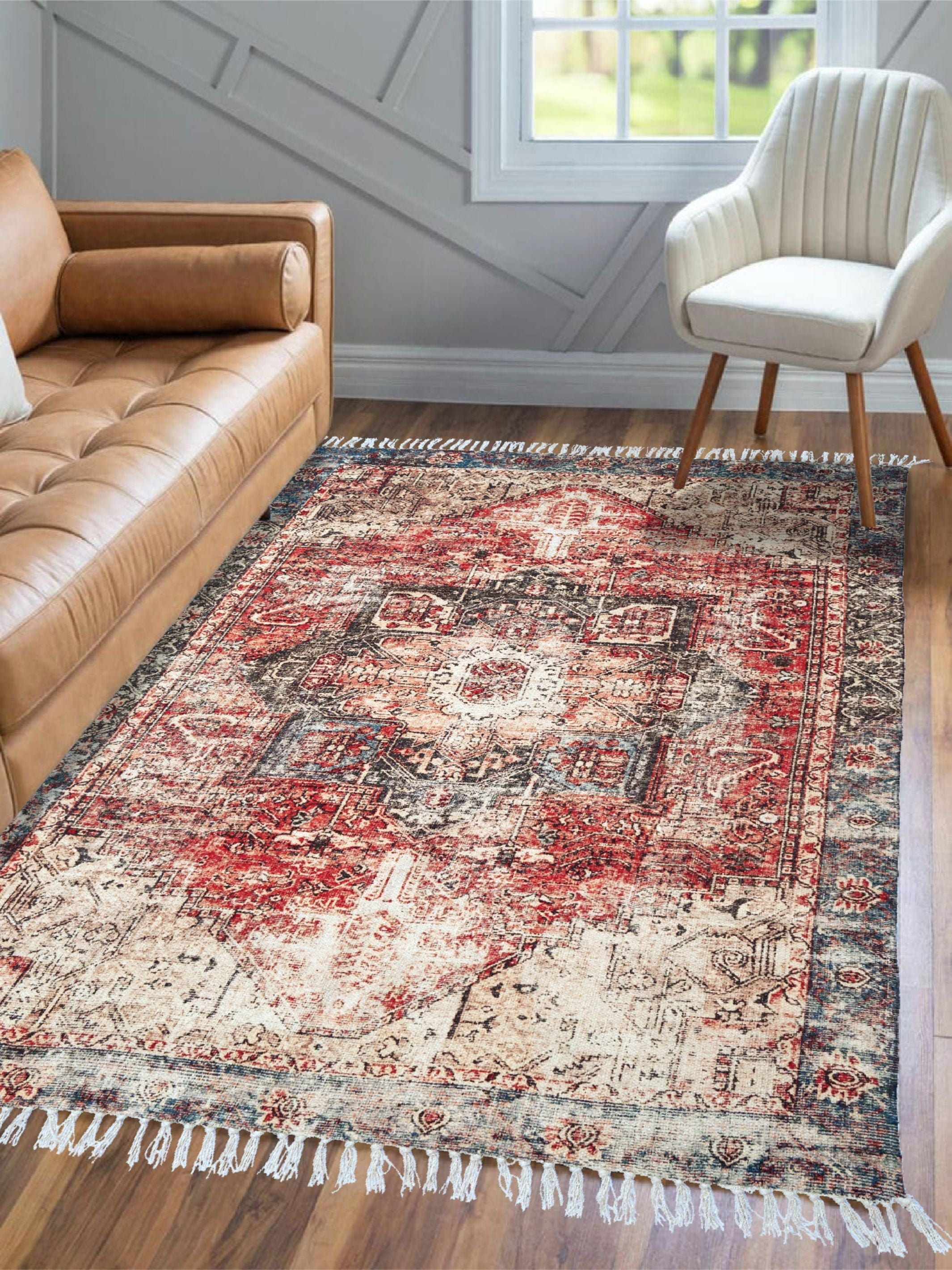 Roest Printed Cotton Rug