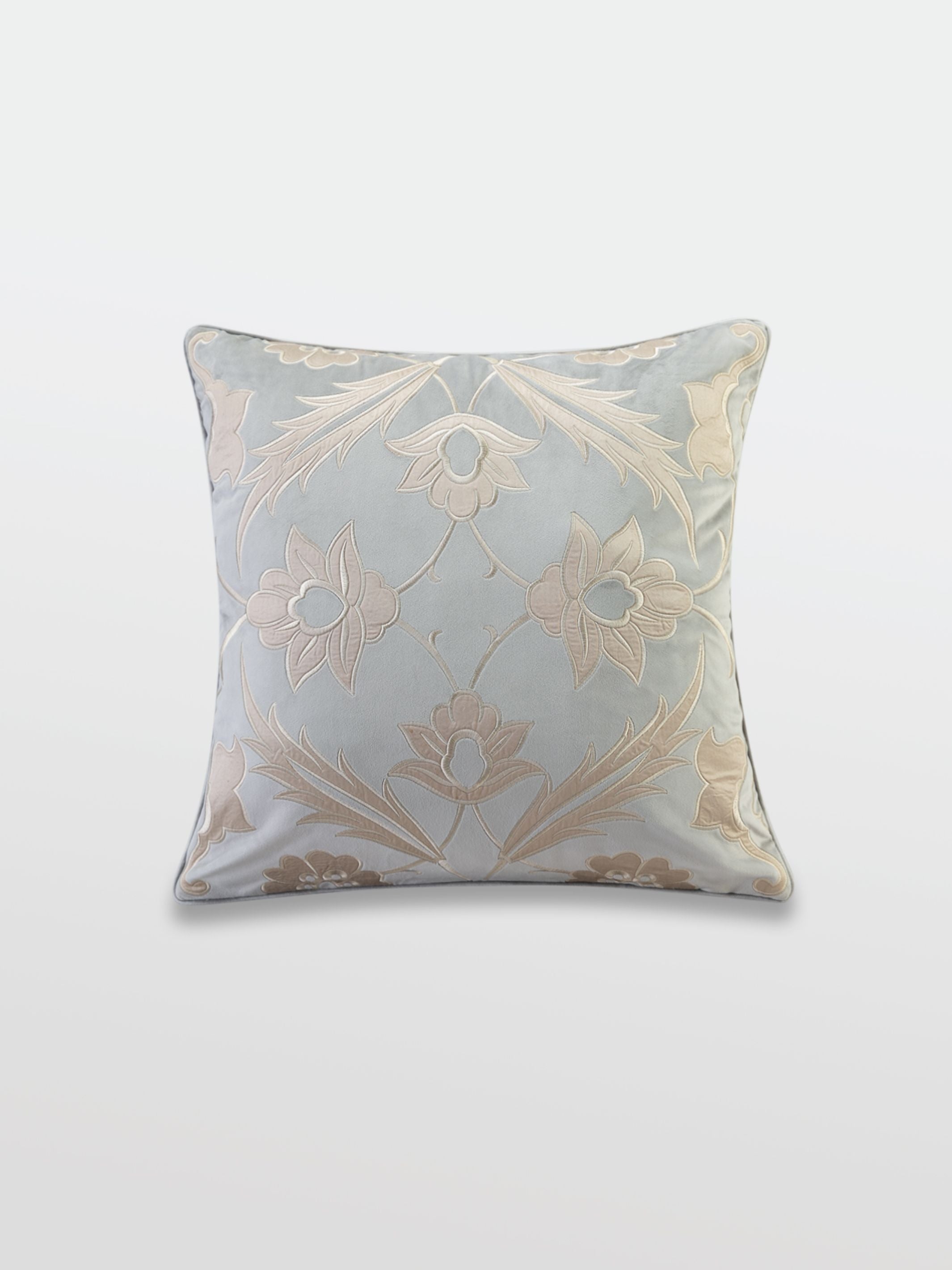Cushion Cover - Rosada Grey Applique