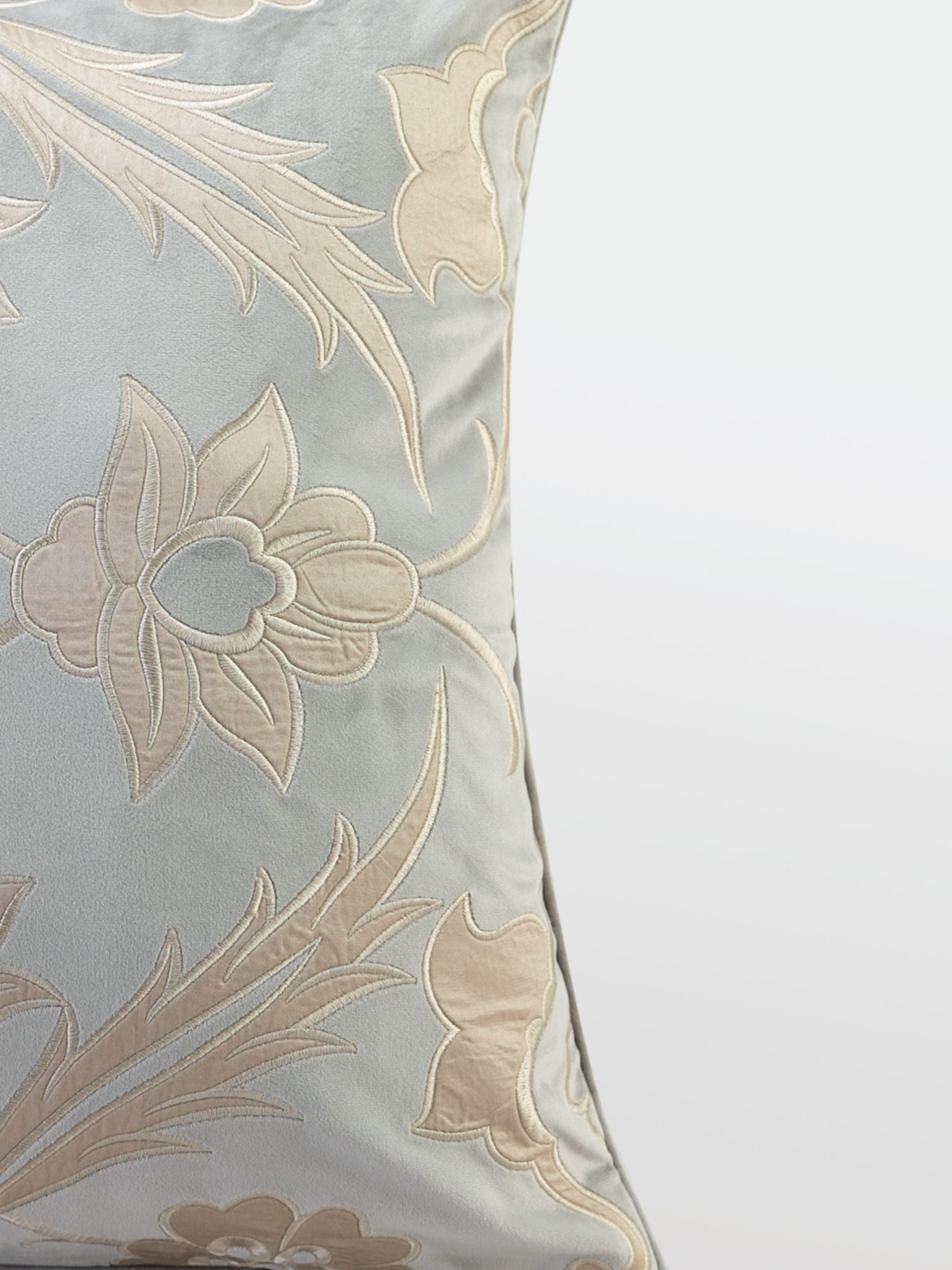 Cushion Cover - Rosada Grey Applique