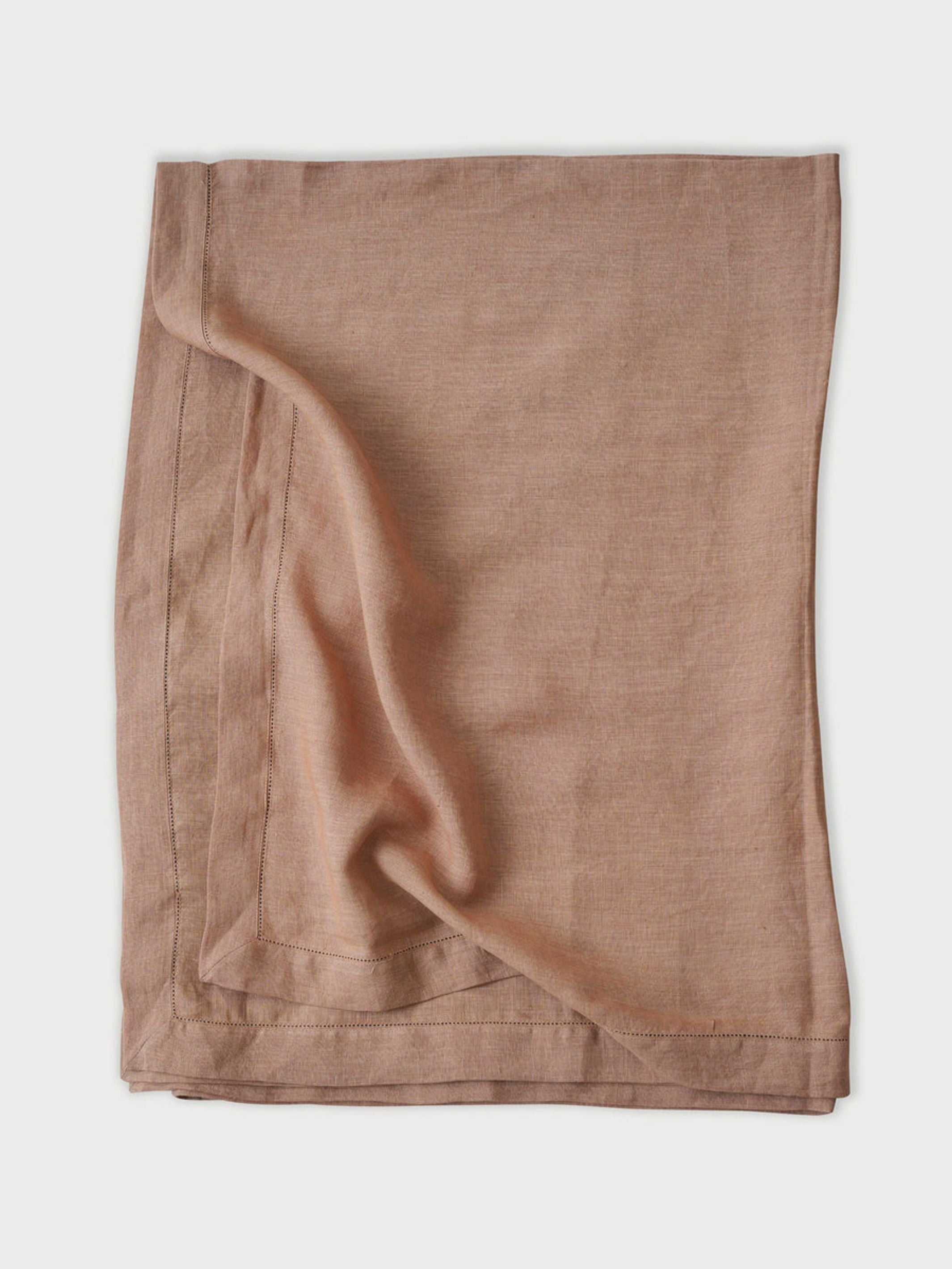 Linen Table Cover - Rose