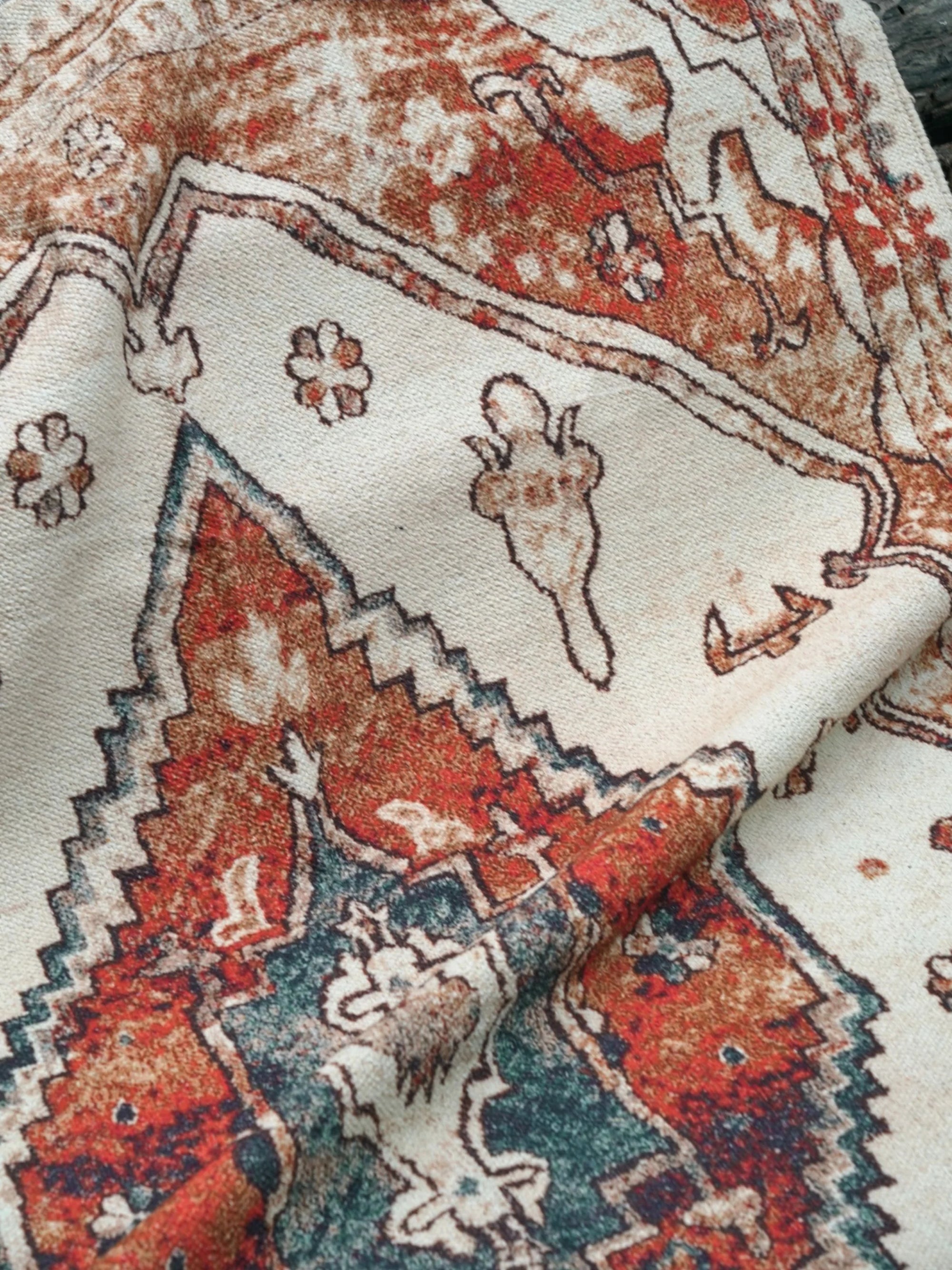 Rouil Cotton Printed Cotton Rug