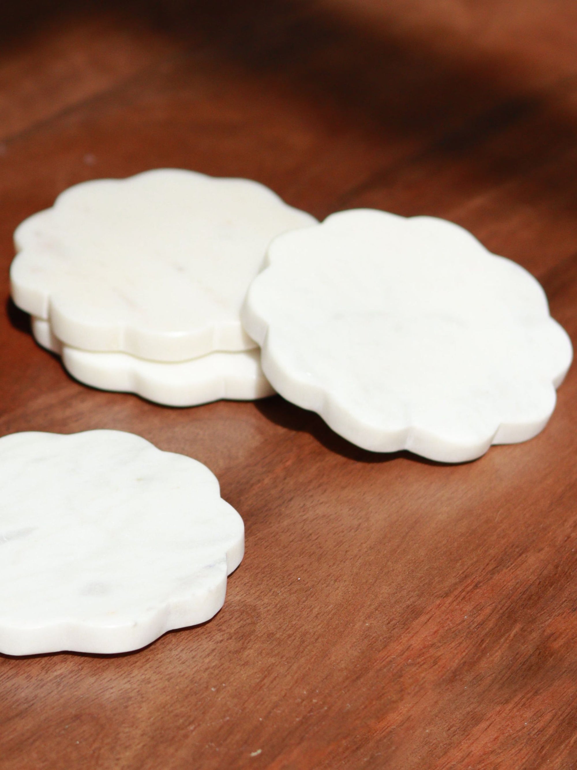Scallop Marble Coasters