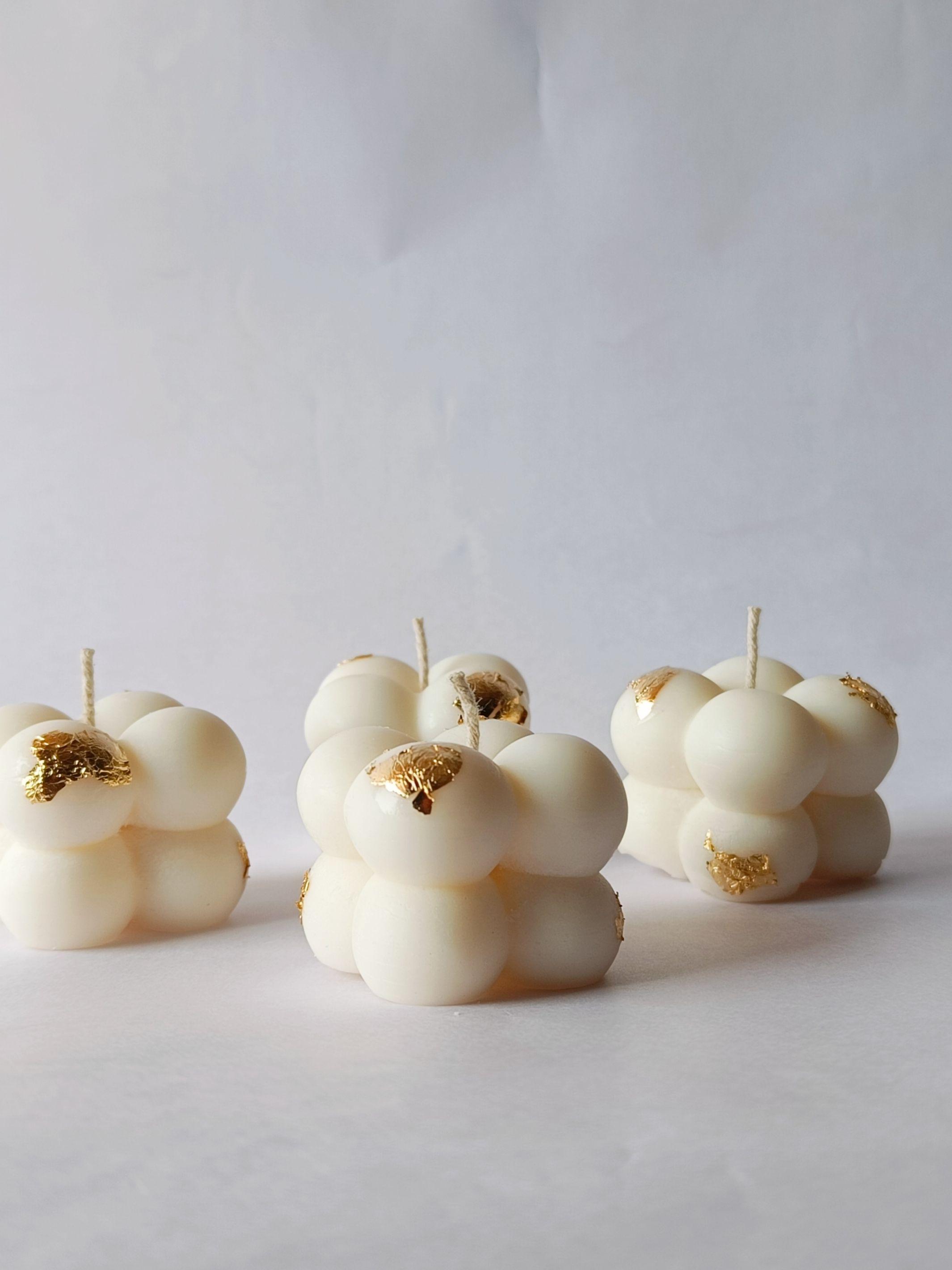 Set of 4 Mini Bubbles with gold foil