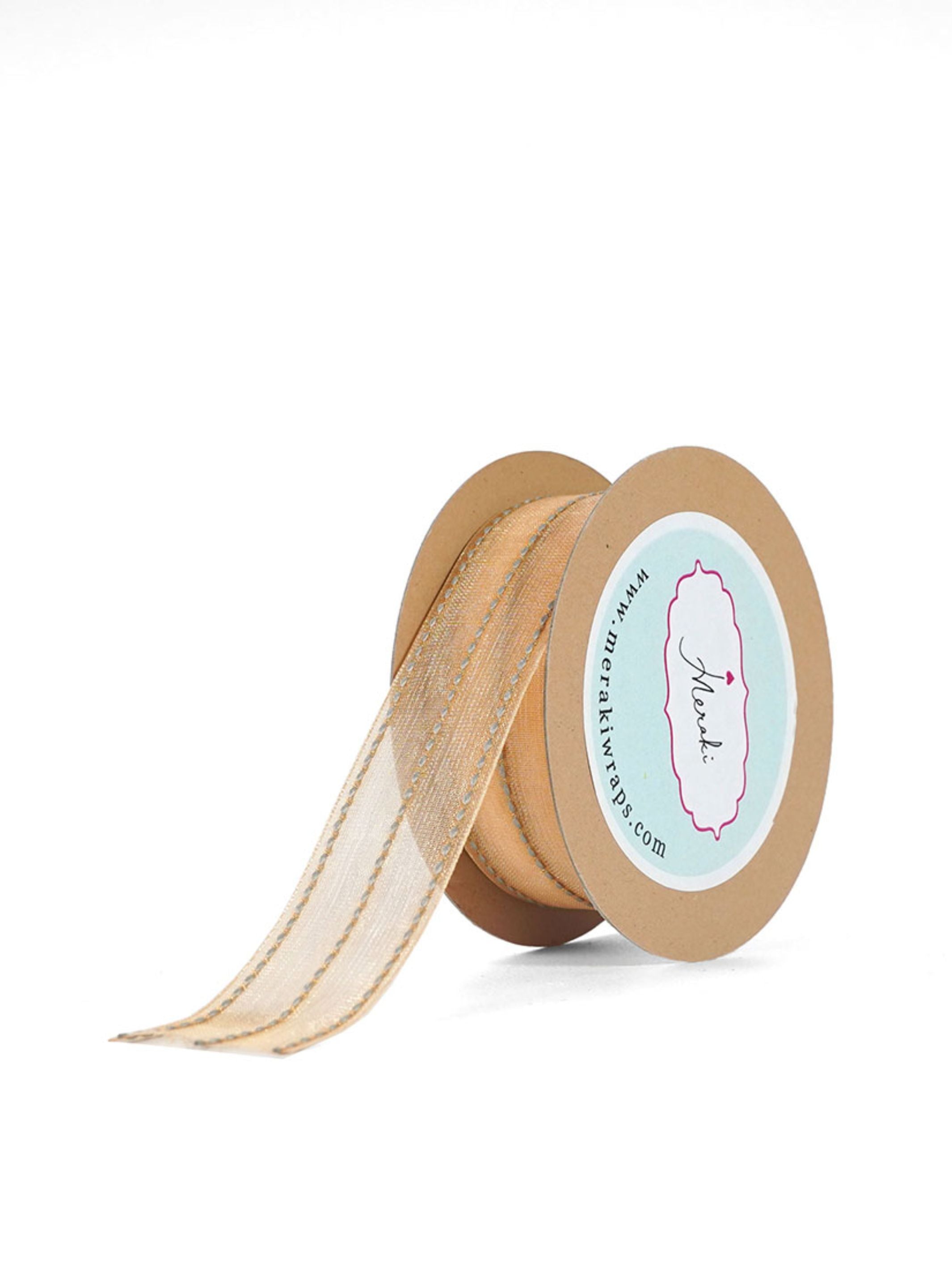 Sheer Ribbon With Stitches Ribbon