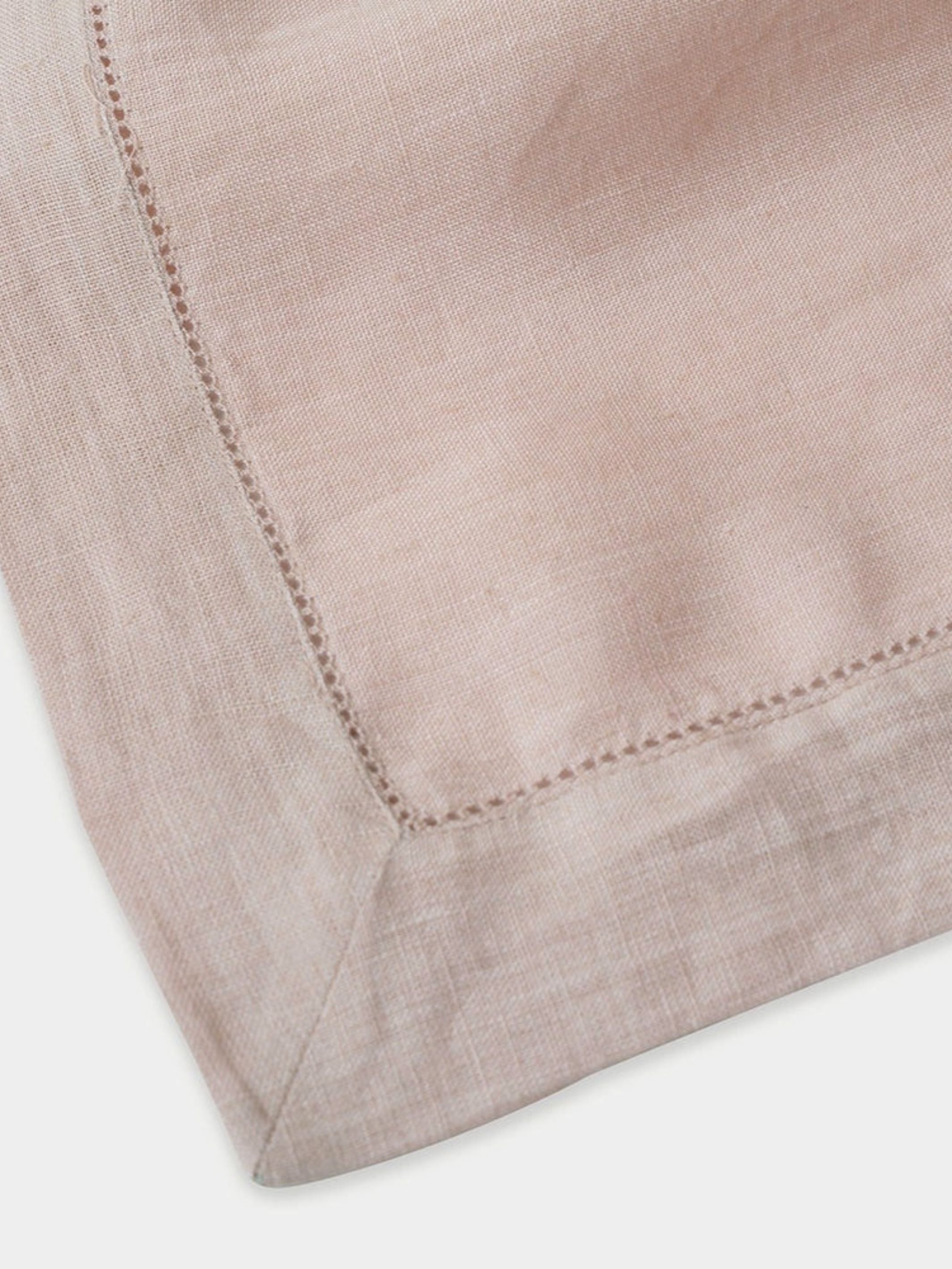 Linen Table Cover - Soft Pink