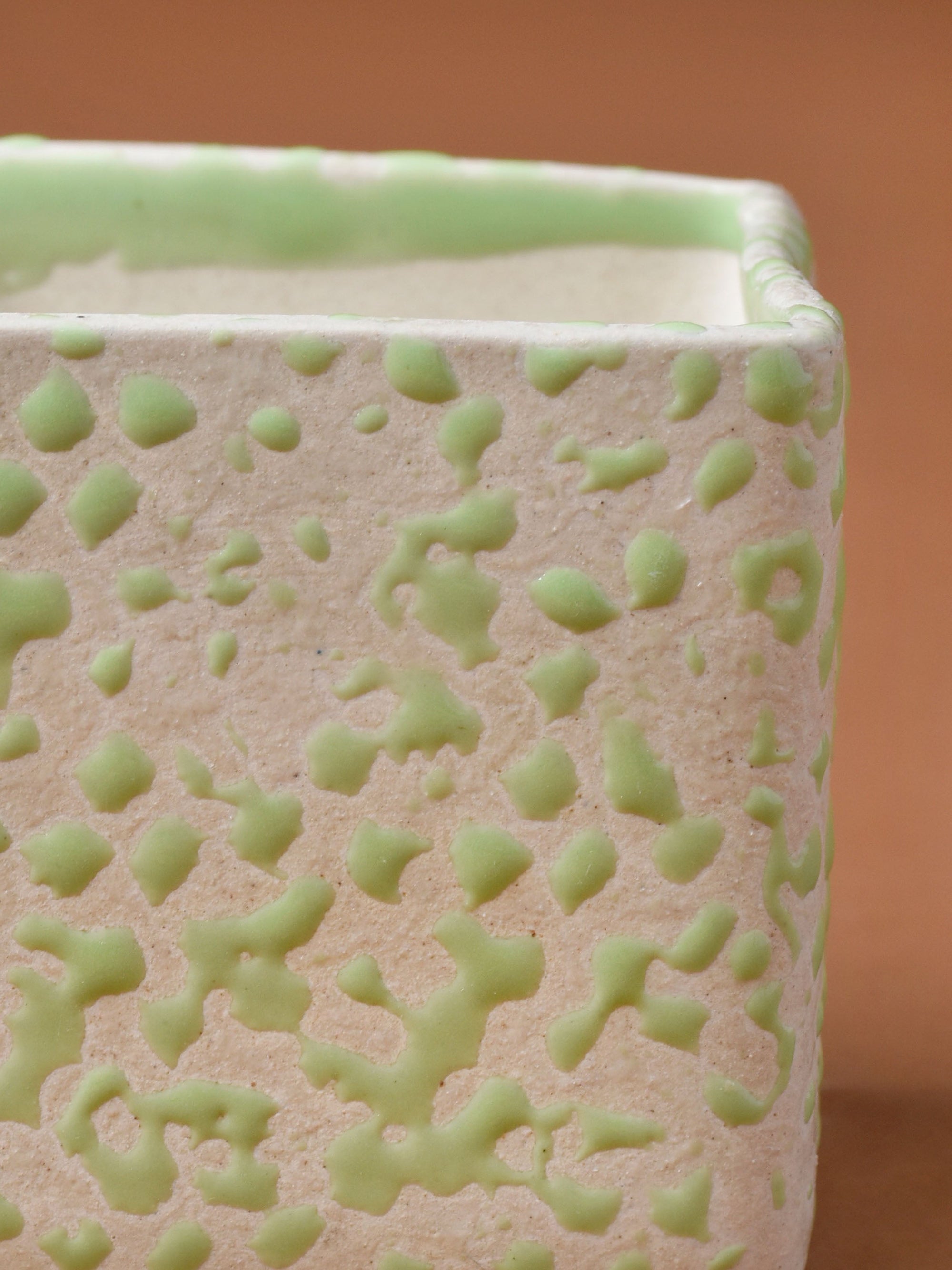 Speckled Cube Planter