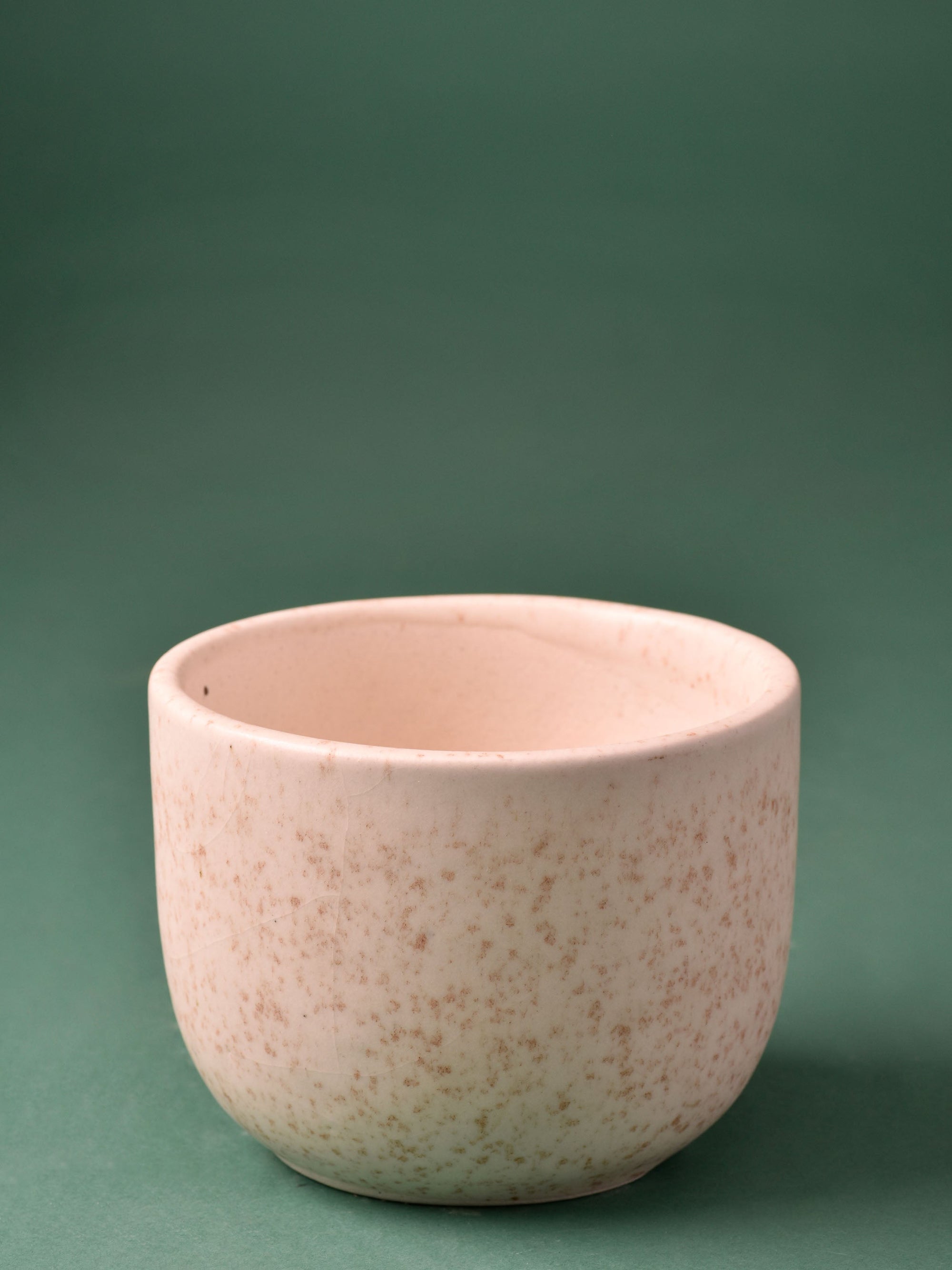 Speckled Round Ceramic Planter