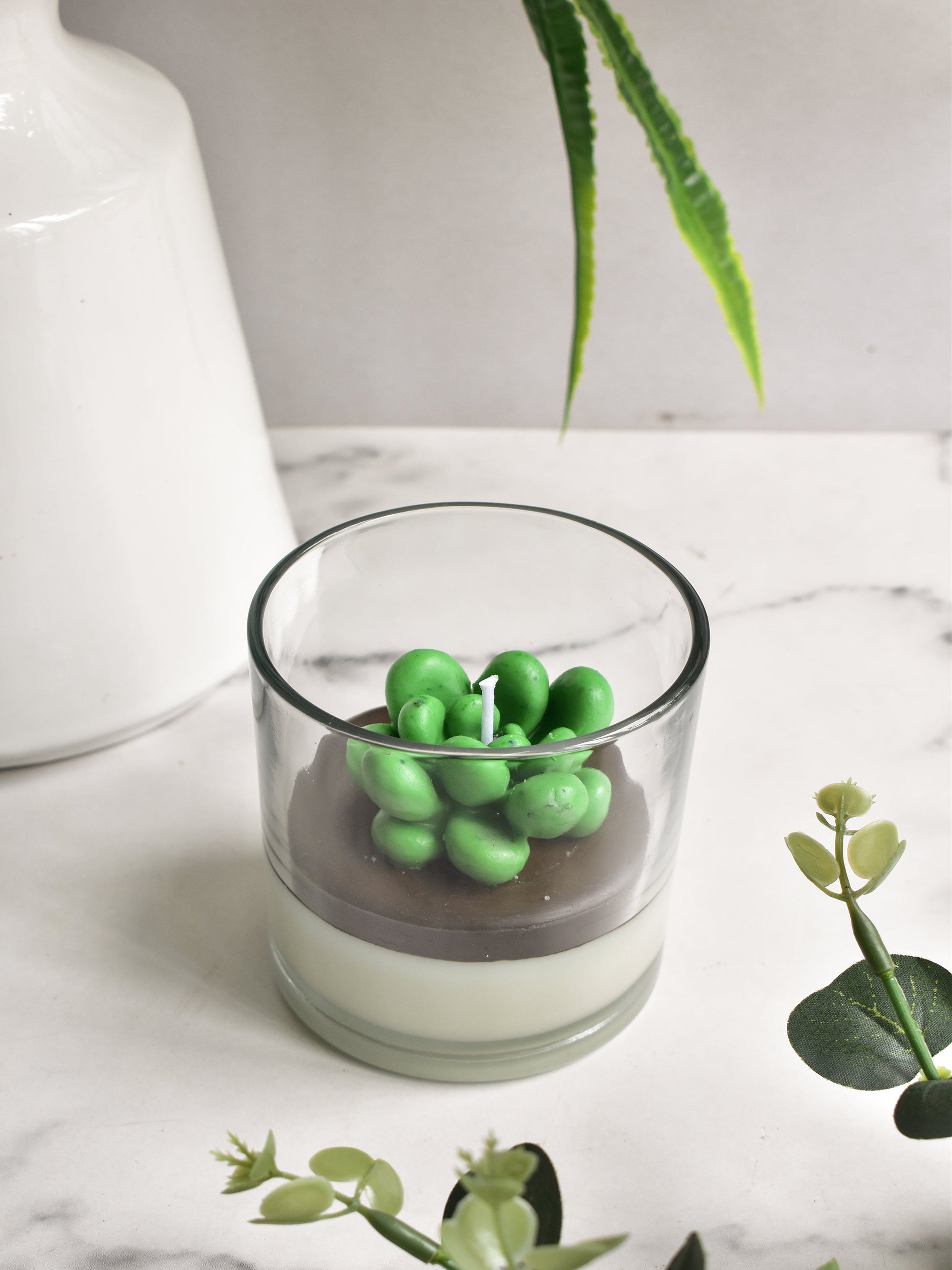 Echeveria Succulent Candle