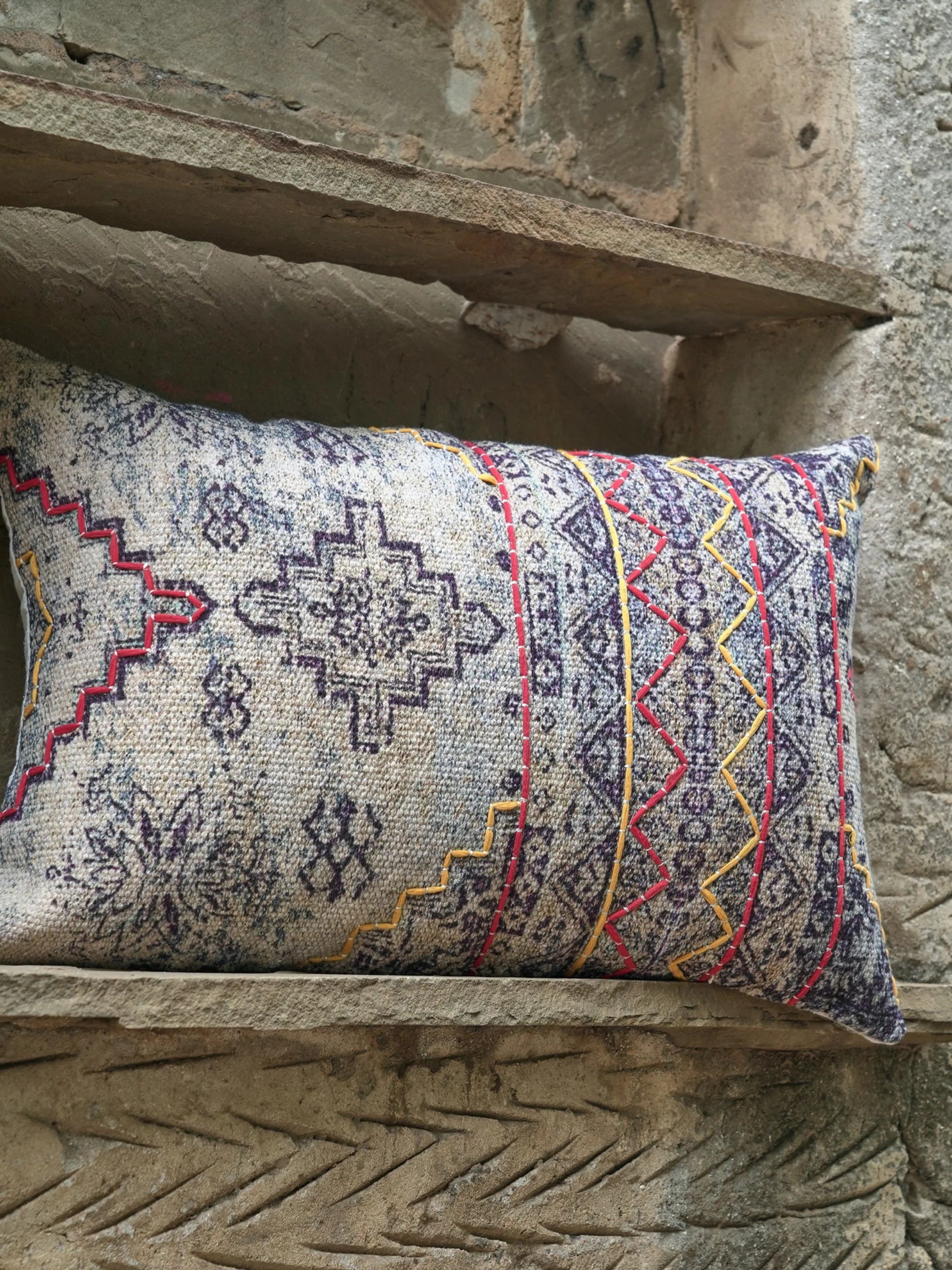 Pillow Cover - Tabriz Embroidered