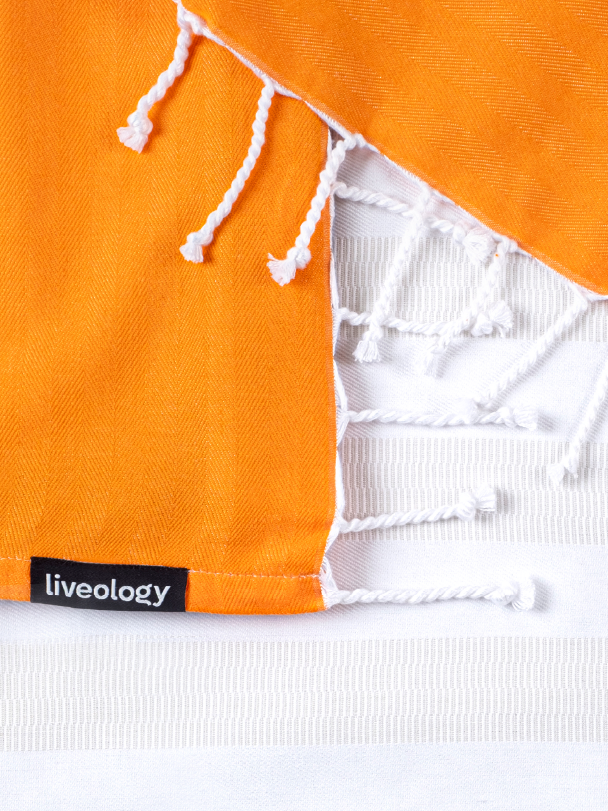 Tangerine Woven Beach Towel