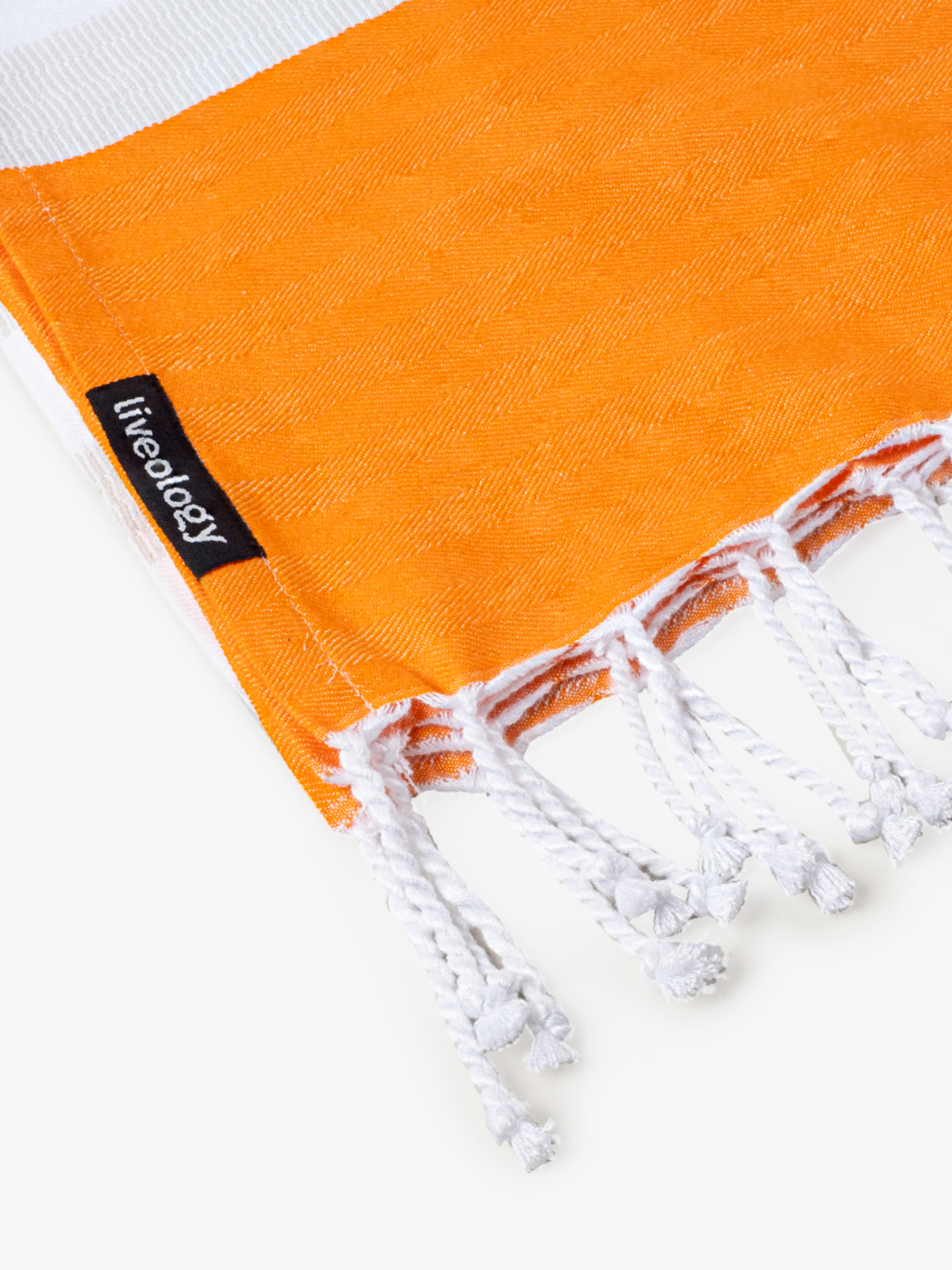 Tangerine Woven Beach Towel
