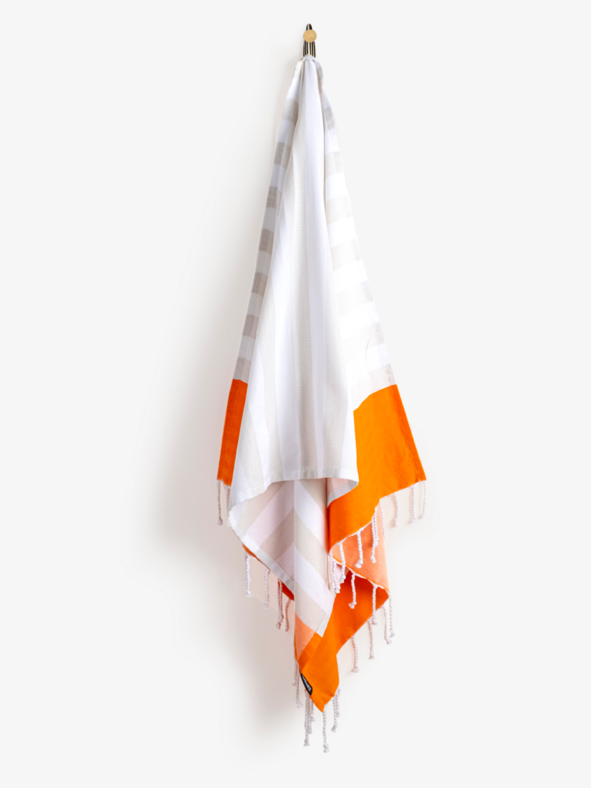 Tangerine Woven Beach Towel