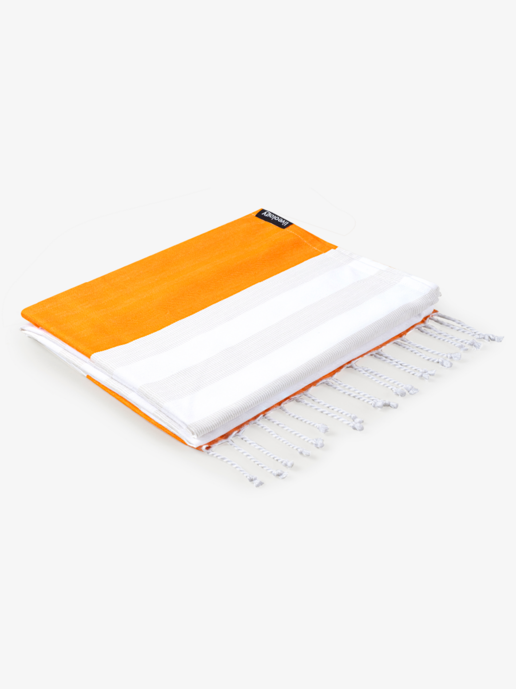 Tangerine Woven Beach Towel