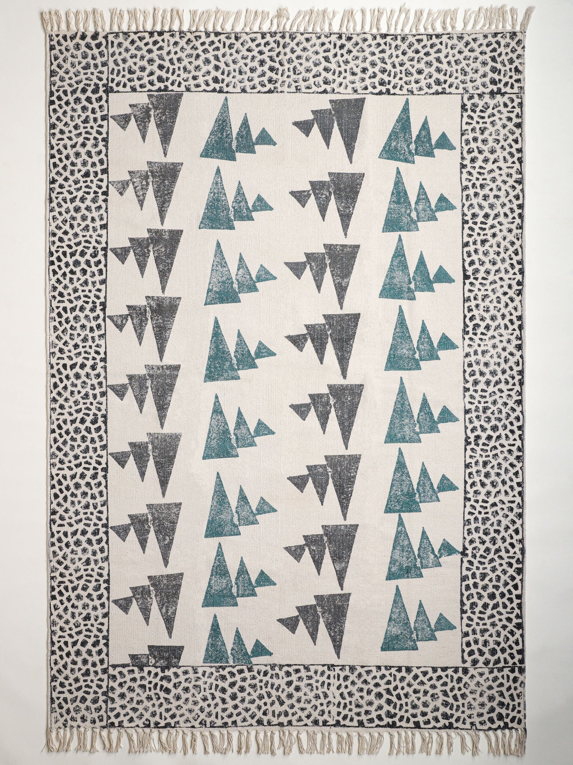 Trigon Hand Block Print Rug