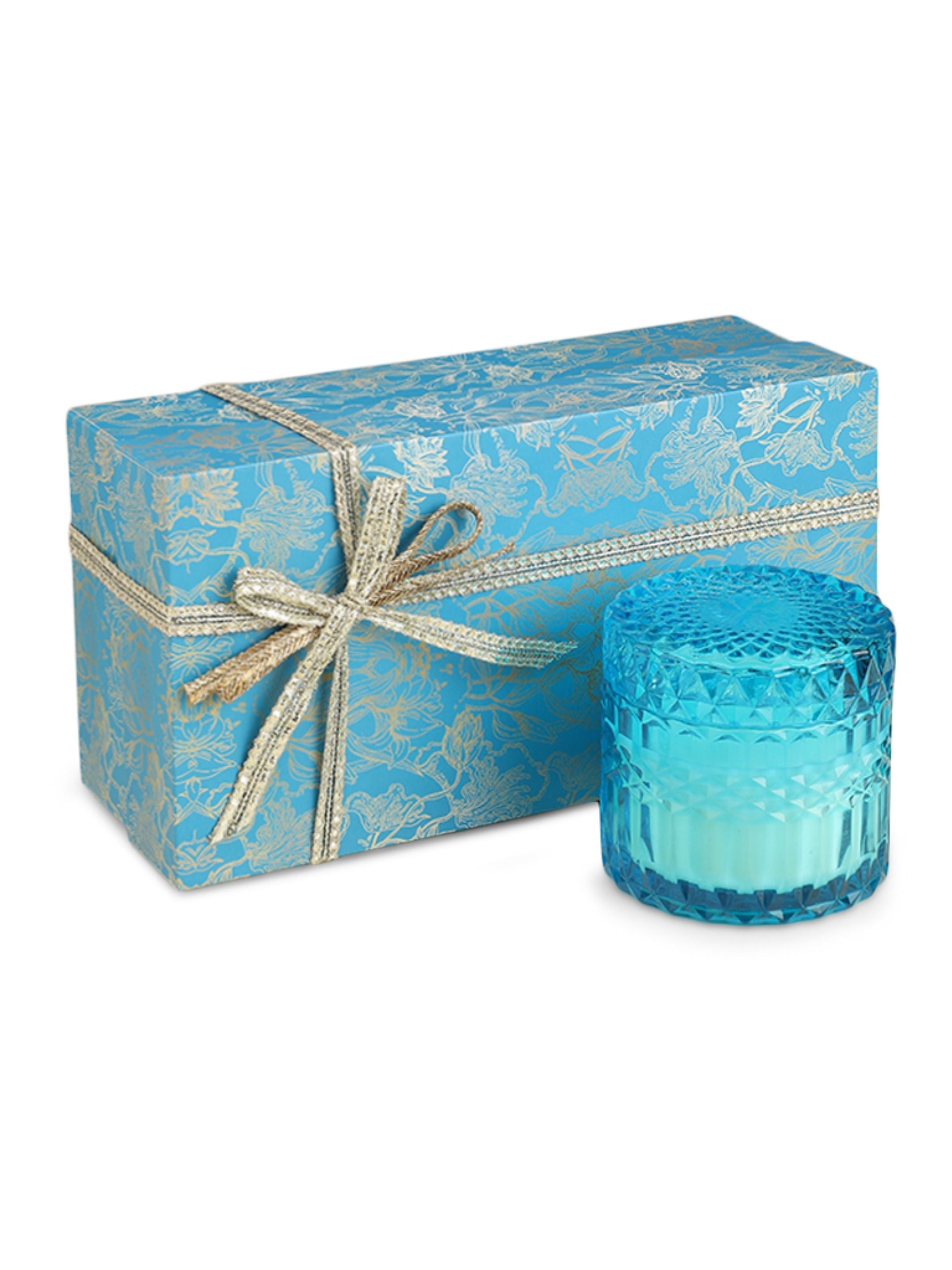 Turquoise Ray Candle