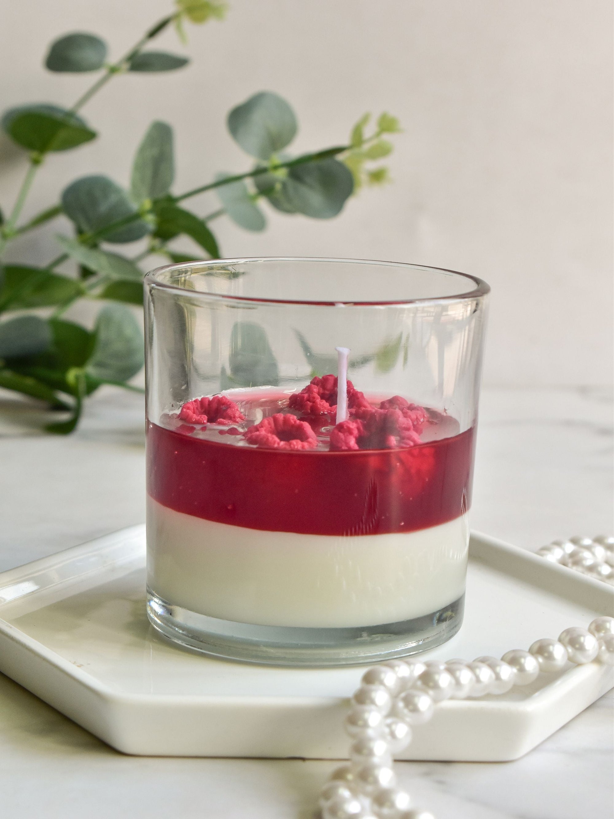 Vanilla Pannacotta & Strawberry Sauce Candle