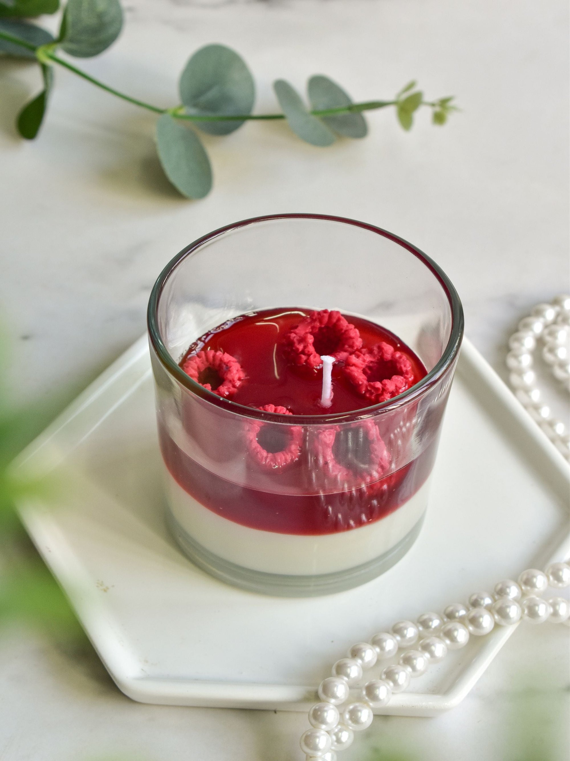 Vanilla Pannacotta & Strawberry Sauce Candle