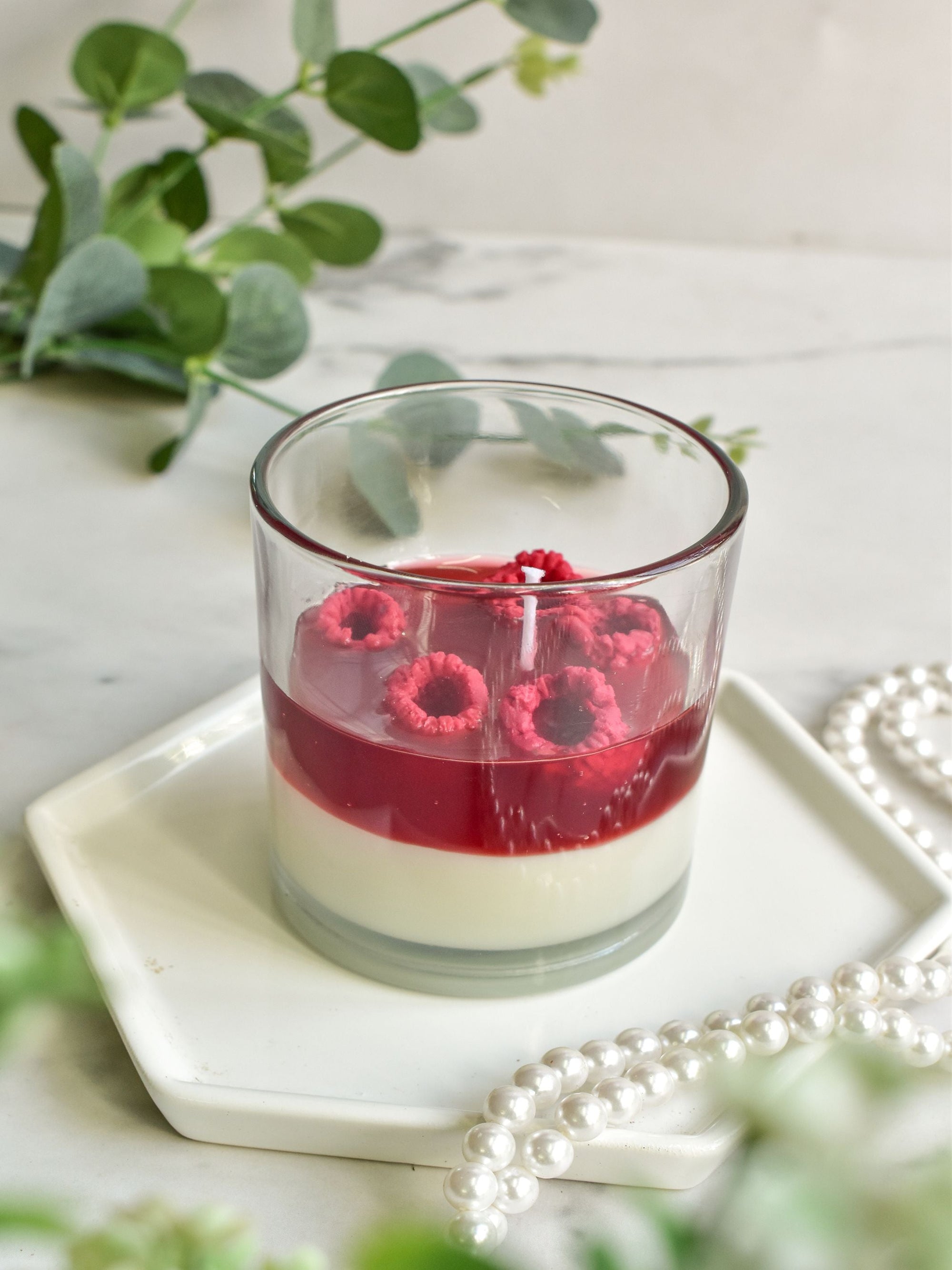Vanilla Pannacotta & Strawberry Sauce Candle