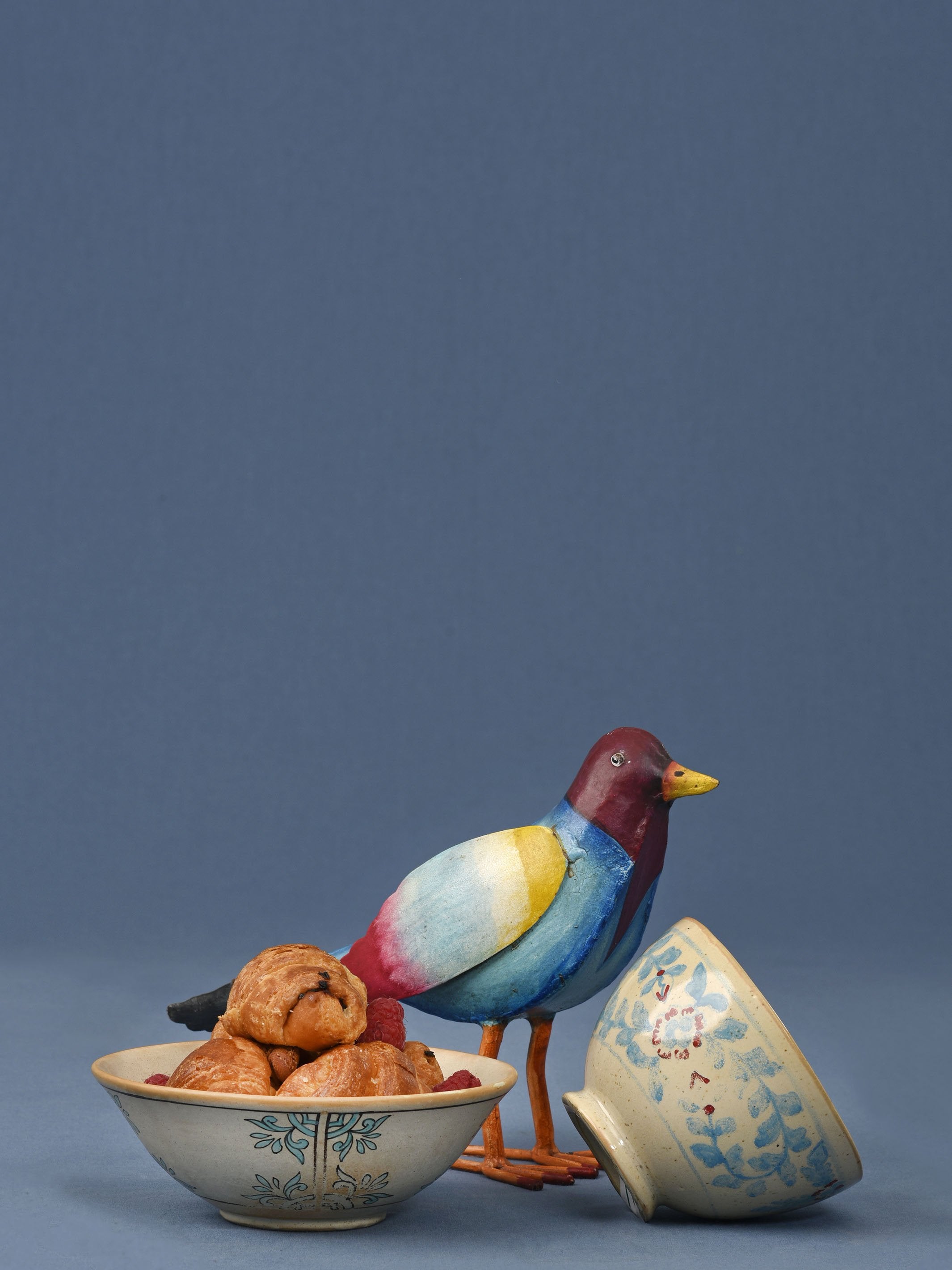 Vintage Hand Painted Ceramic Bowl