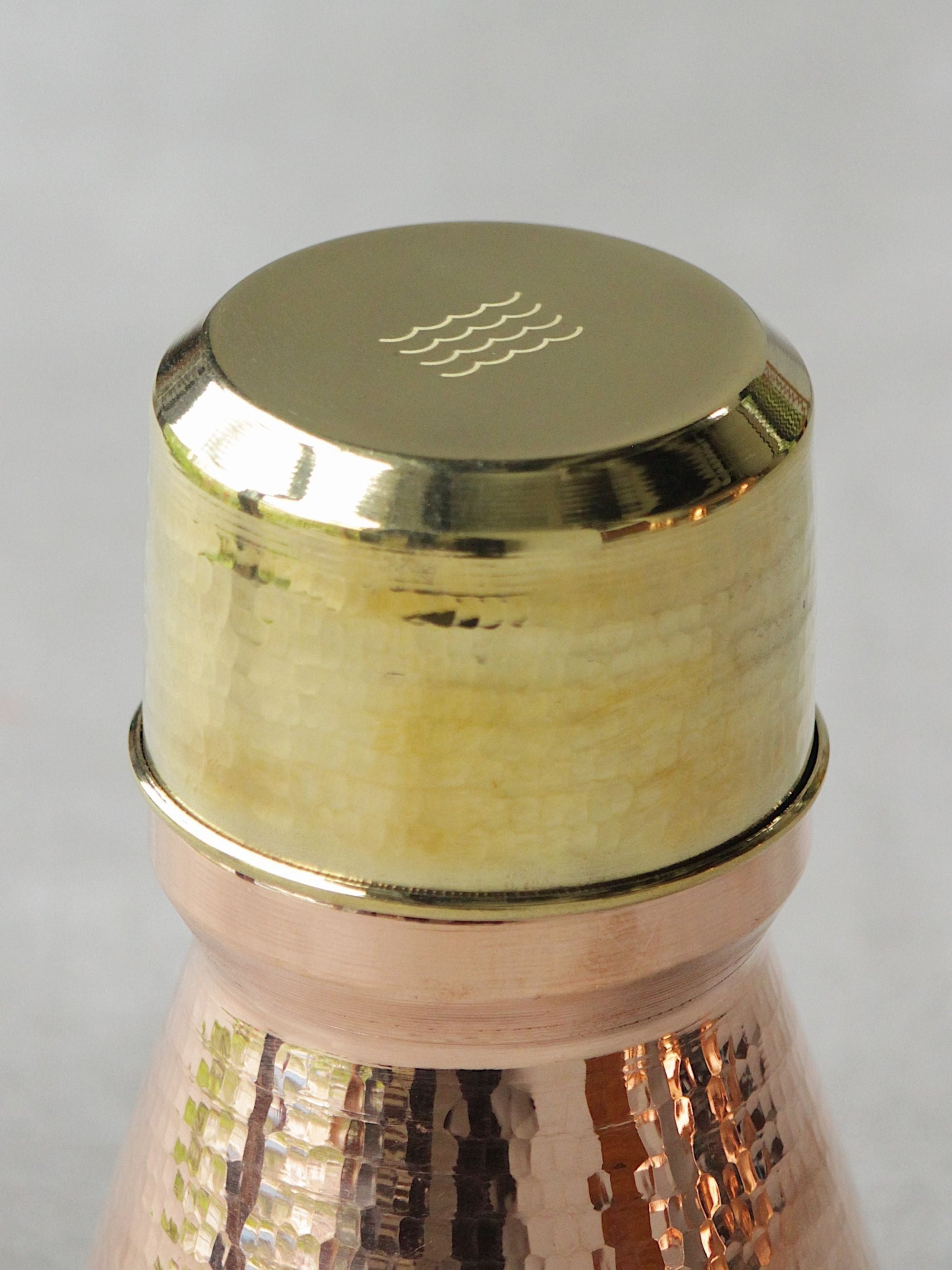 Water Carafe Mini with Brass Glass