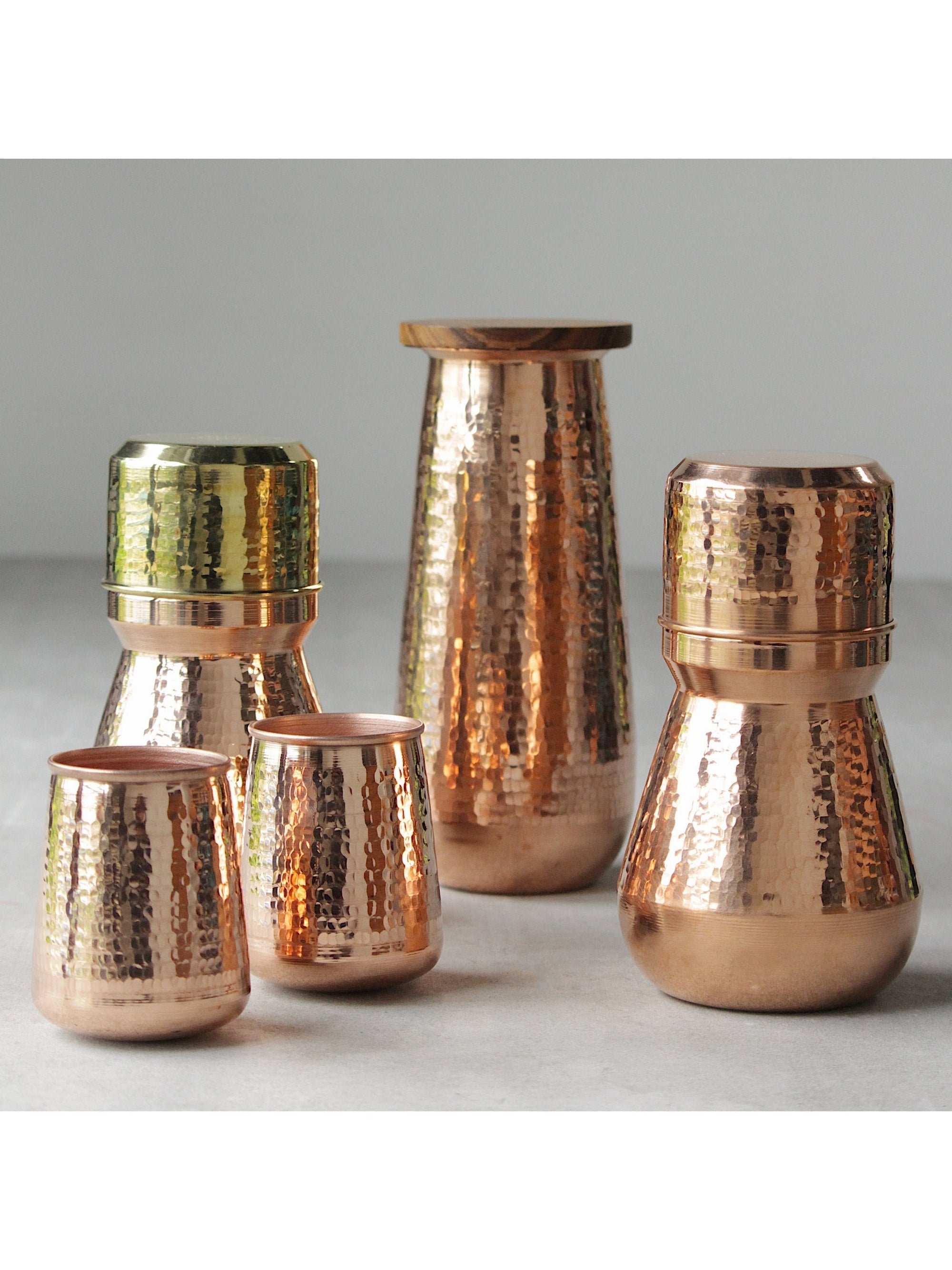 Water Carafe Mini with Brass Glass