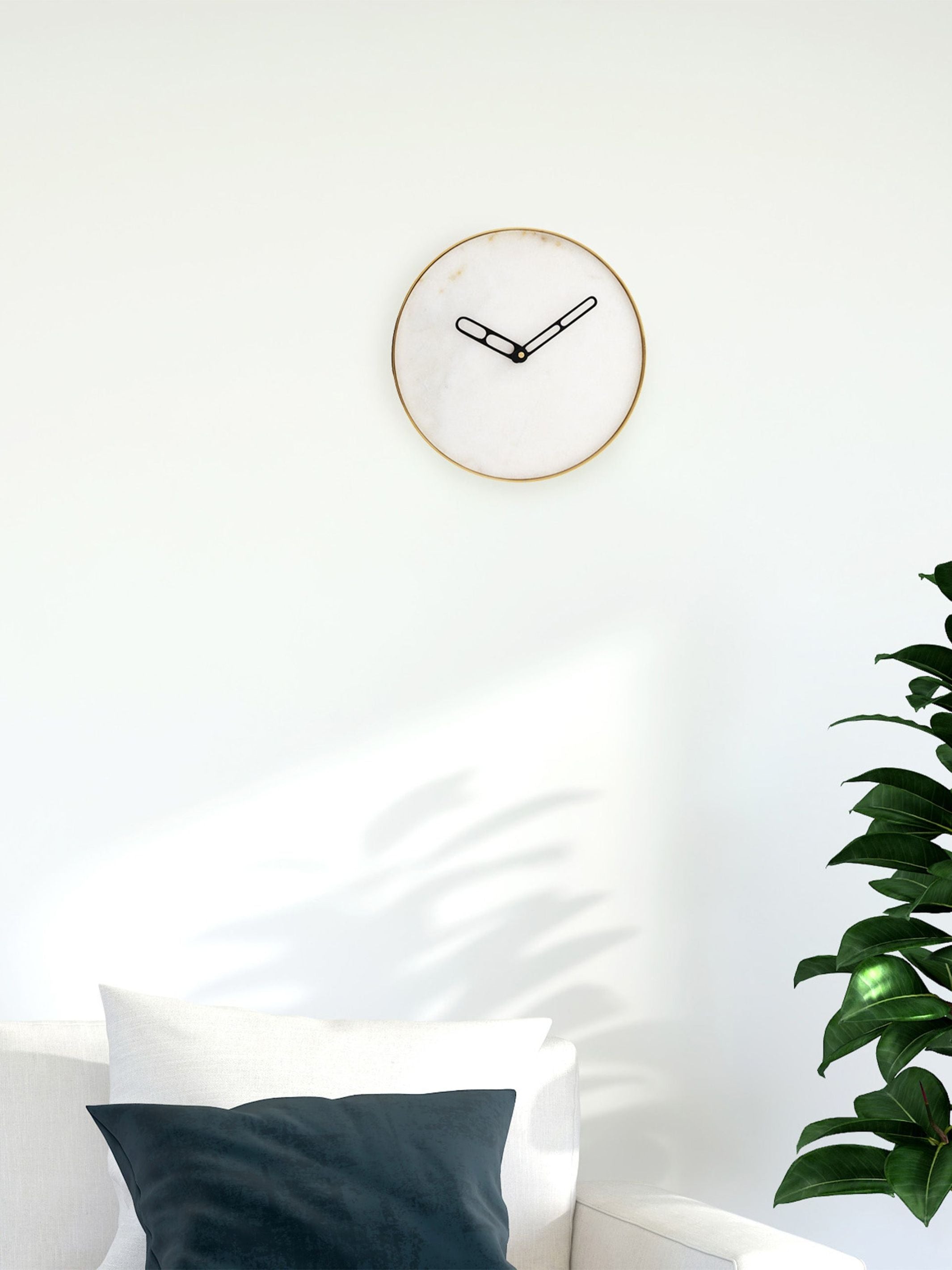 White Marble Yang Clock