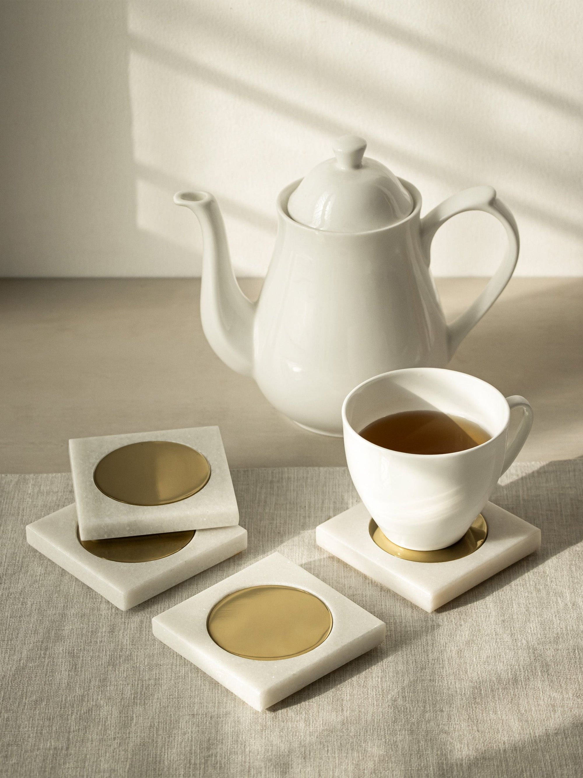 Marble Yang Coasters