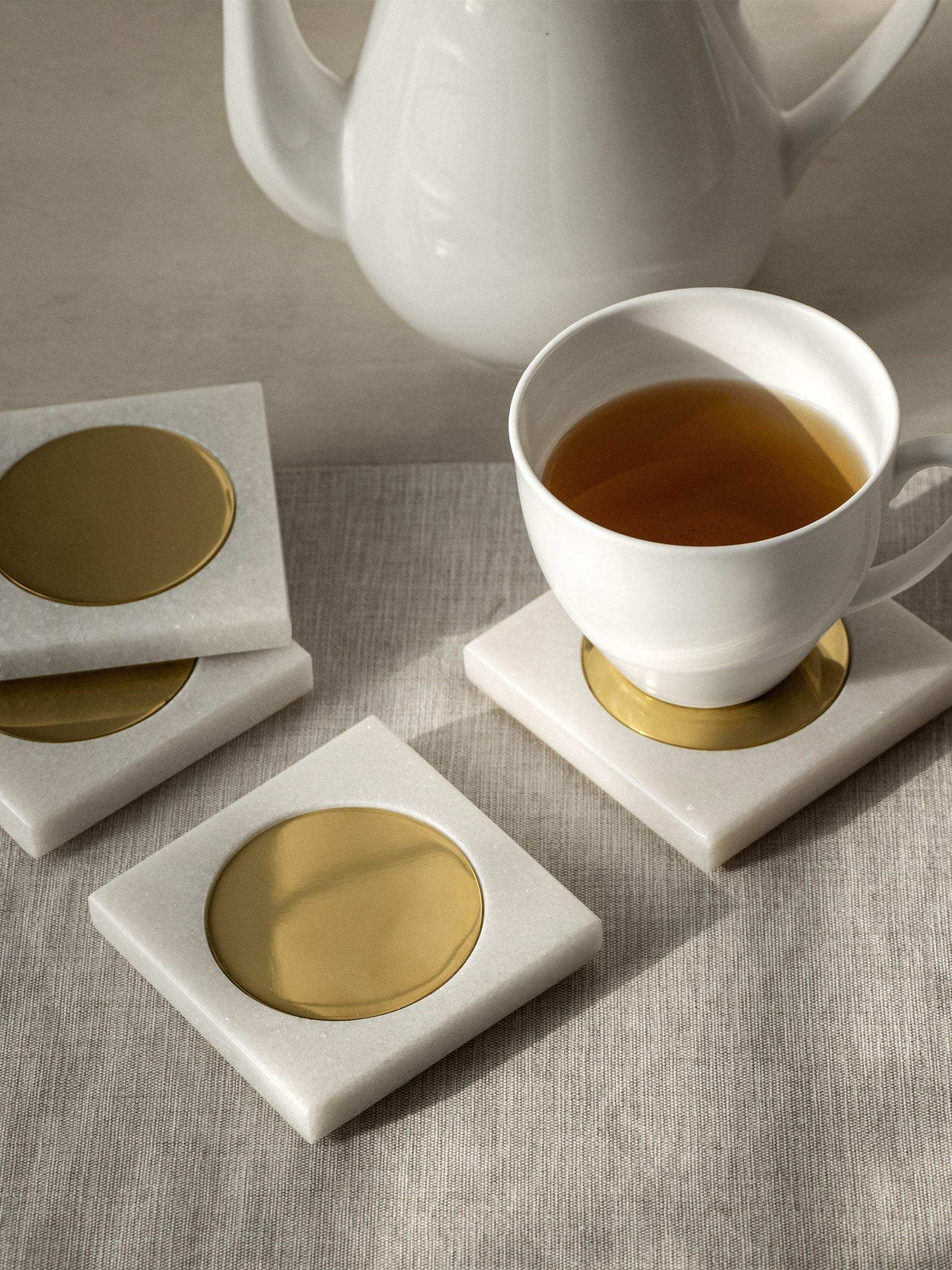 Marble Yang Coasters