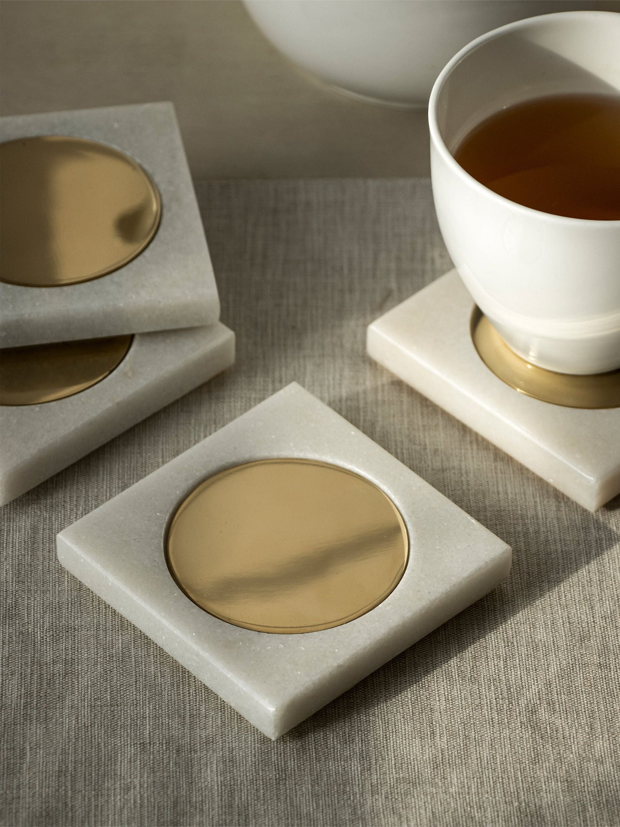 Marble Yang Coasters