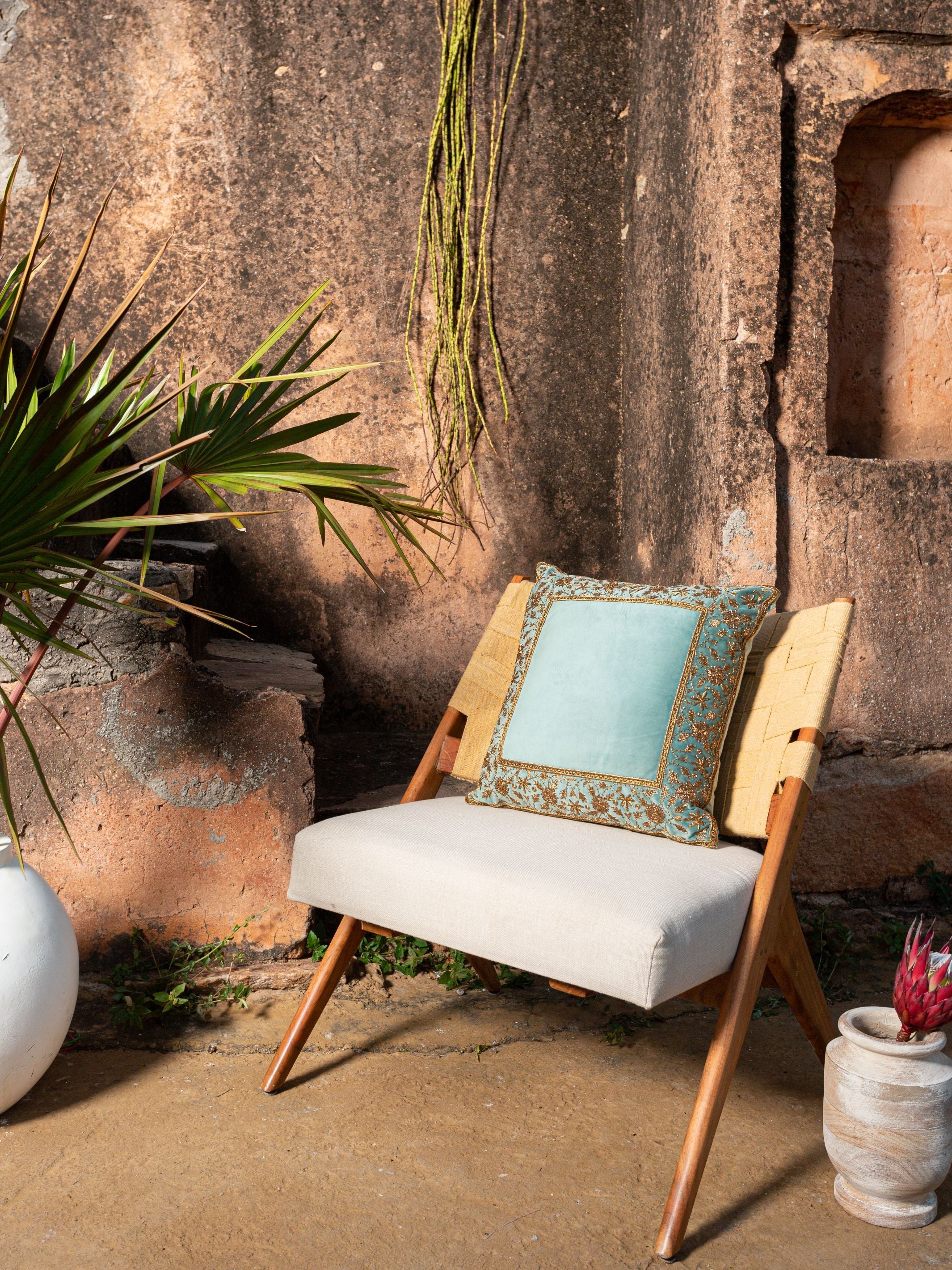 Cushion Cover - Zeenat Faberge Embroidered