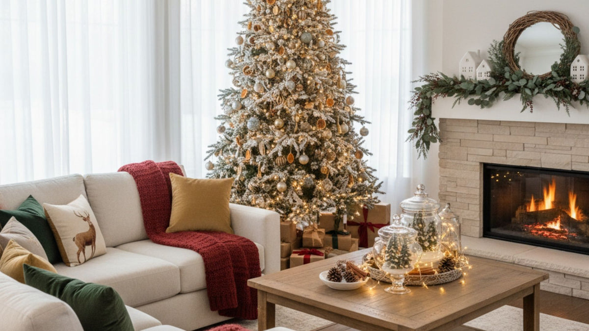 Trending Christmas Decor: How to Style Your Living Room