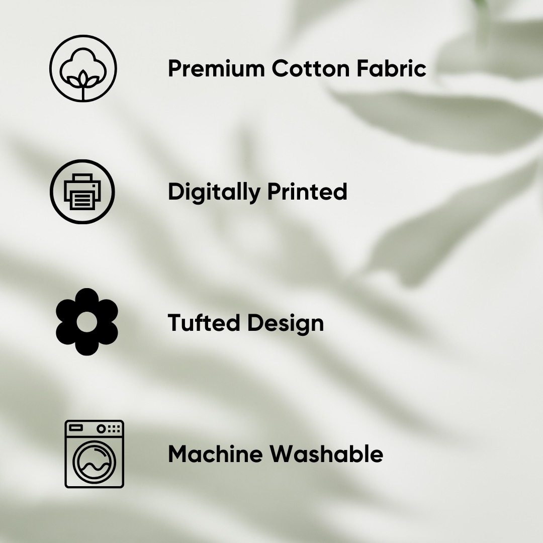 Sunburst Delight Tufted Cushion Cover