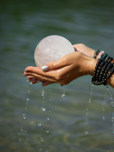 Semi-precious Stone - Clear Crystal Ball