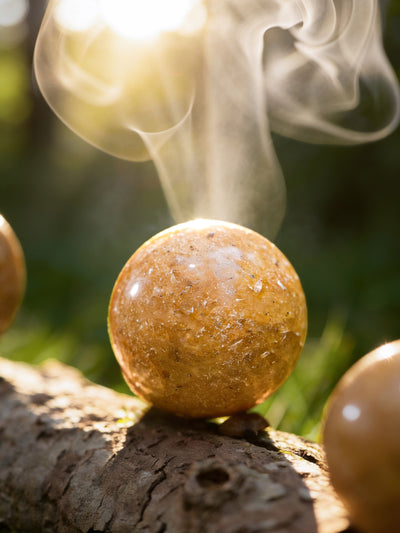 Semi-precious Gemstone - Gold Quartz Sphere