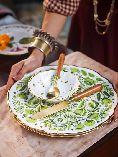 All Over Green Platter