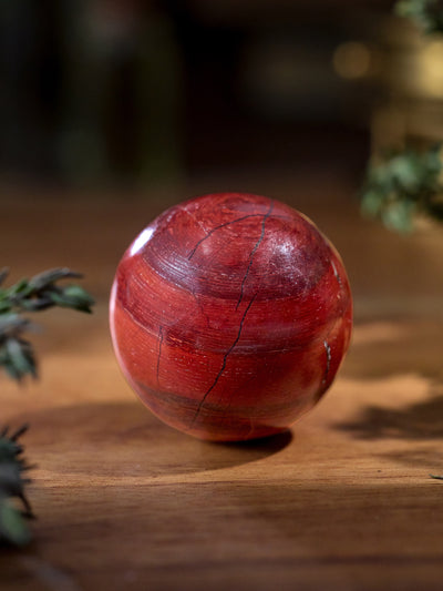 Semi-precious Gemstone - Red Jasper Sphere