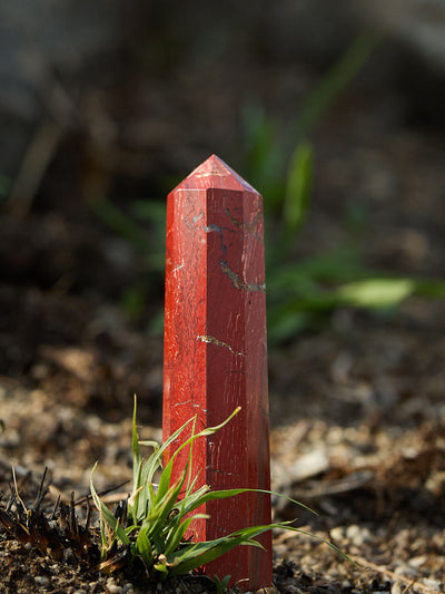 Gemstone Tower | Snakeskin Jasper Obelisk