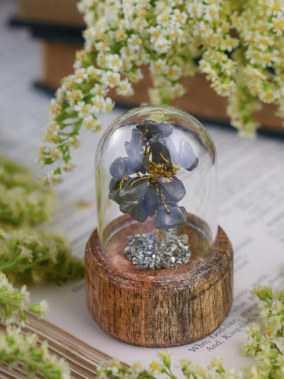 Semi-precious Gemstone - Pyrite Tree in Glass Dome